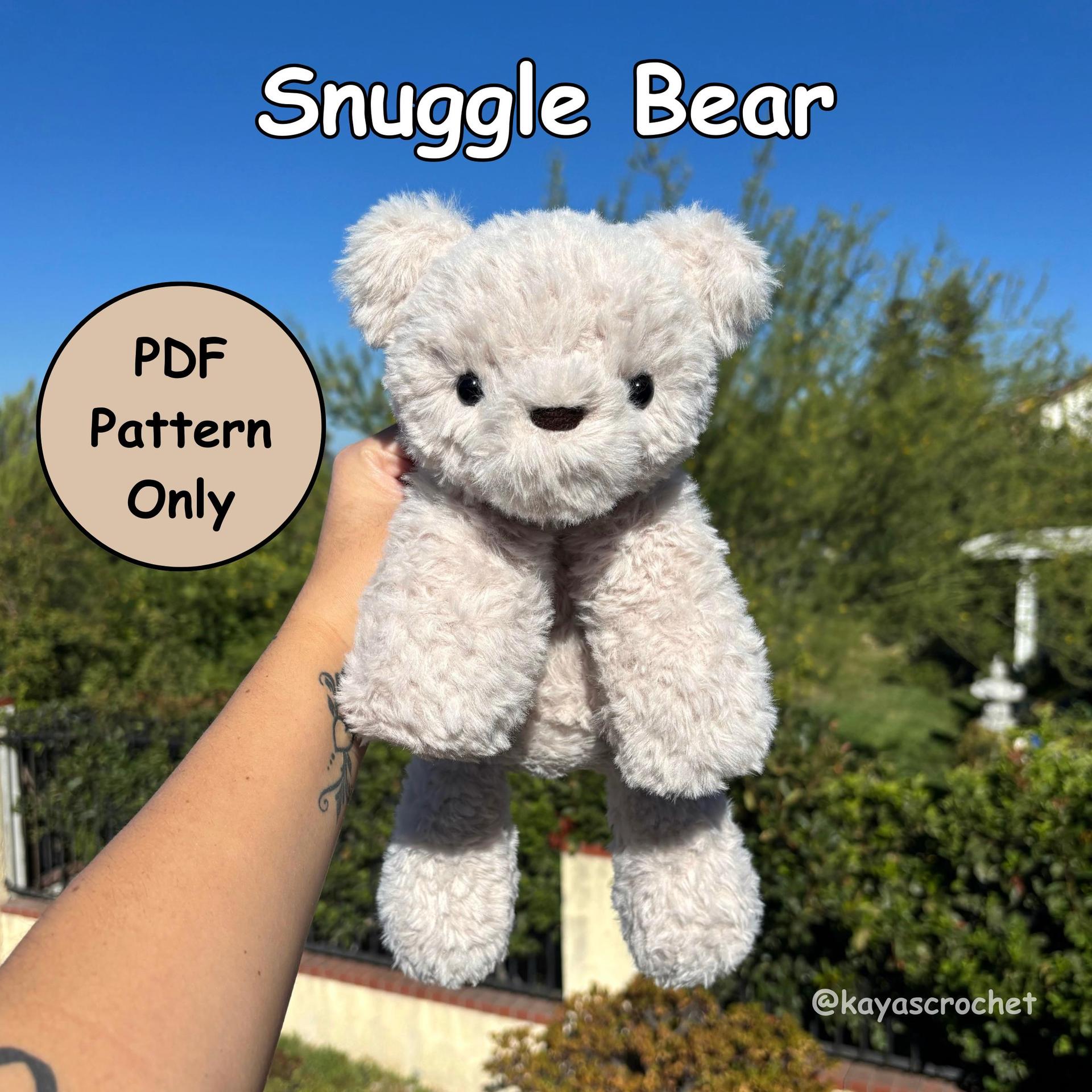 Snuggle Bear Crochet Pattern | Snuggle Series | Low Sew Amigurumi | PDF Download