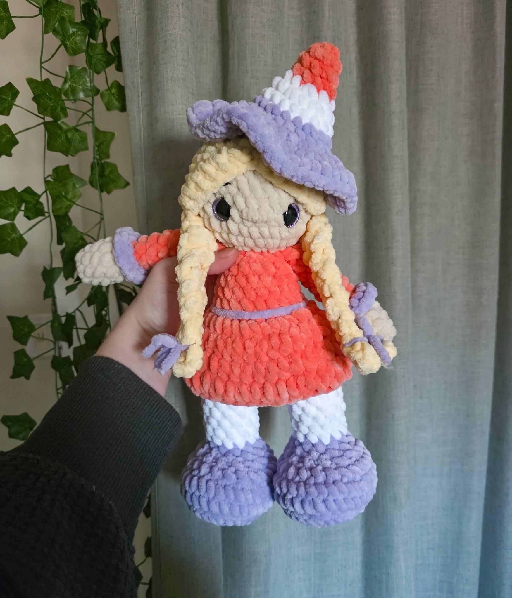 alice the witch | crochet witch pattern, amigurumi witch pattern, Halloween crochet pattern , crochet pattern, amigurumi thumbnail 2