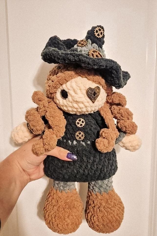 alice the witch | crochet witch pattern, amigurumi witch pattern, Halloween crochet pattern , crochet pattern, amigurumi thumbnail 10