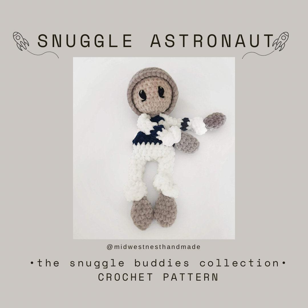 Crochet Astronaut Pattern- crochet lovey pattern, crochet snuggler pattern, astronaut crochet pattern, space crochet pat thumbnail 2