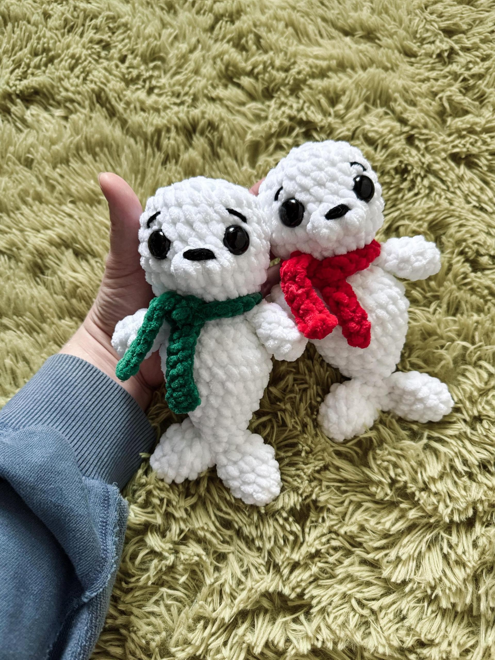 Crochet seal pattern- seal amigurumi pattern, Christmas pattern, crochet, crochet pattern, Christmas crochet patterns, a
