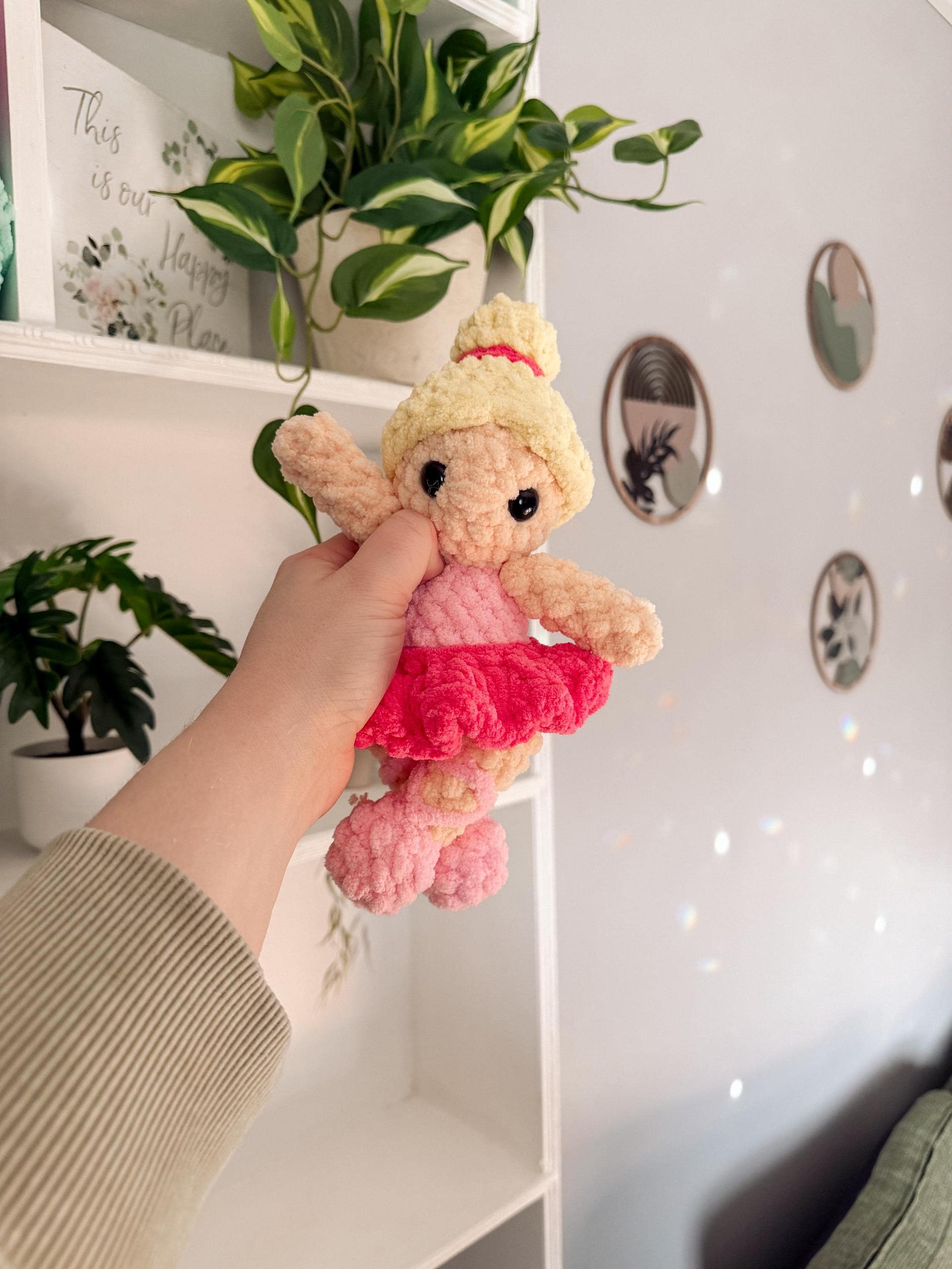 genevieve the ballerina | doll, ballerina, amigurumi pattern, doll crochet, PDF pattern, low sew, plush yarn, crochet pa