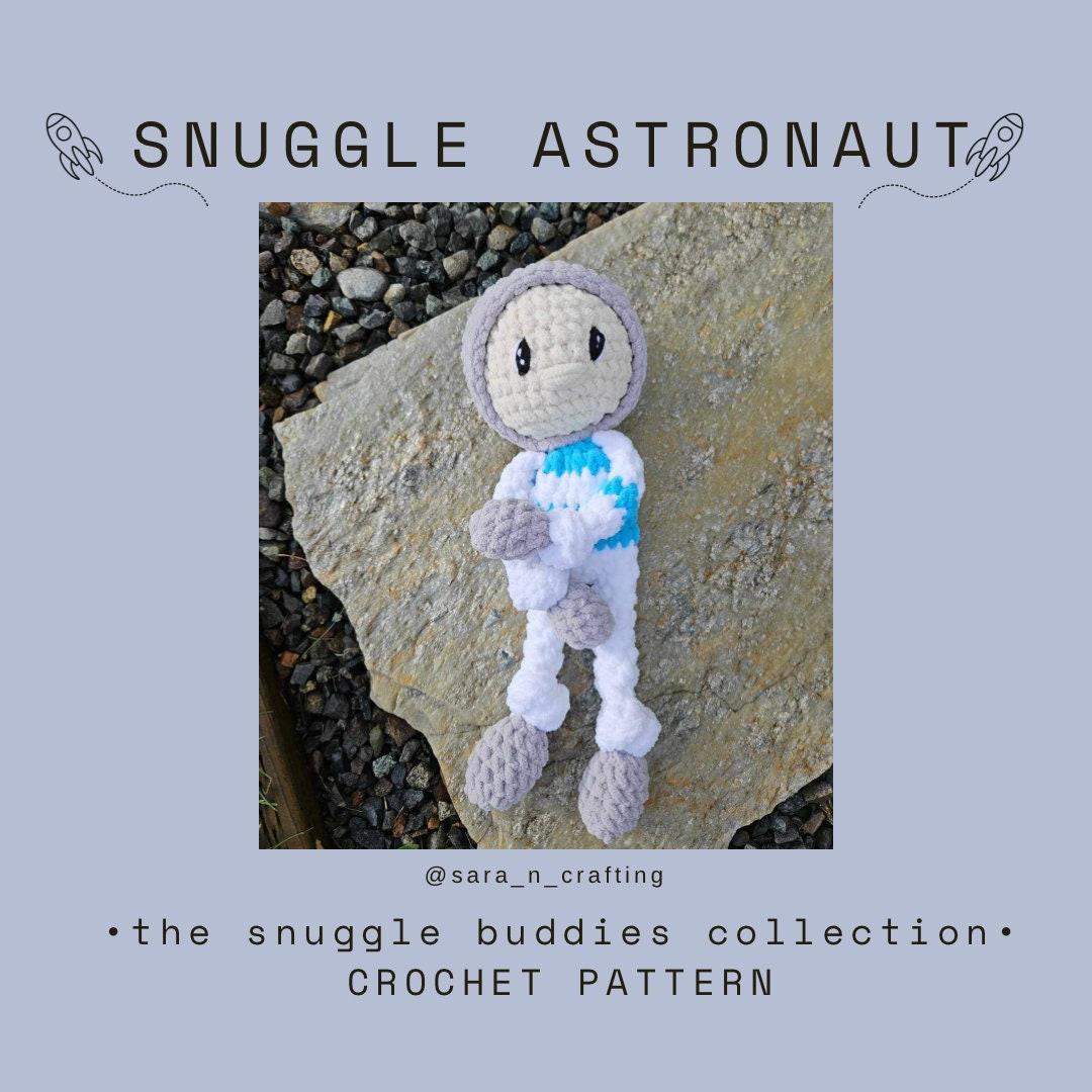 Crochet Astronaut Pattern- crochet lovey pattern, crochet snuggler pattern, astronaut crochet pattern, space crochet pat thumbnail 3