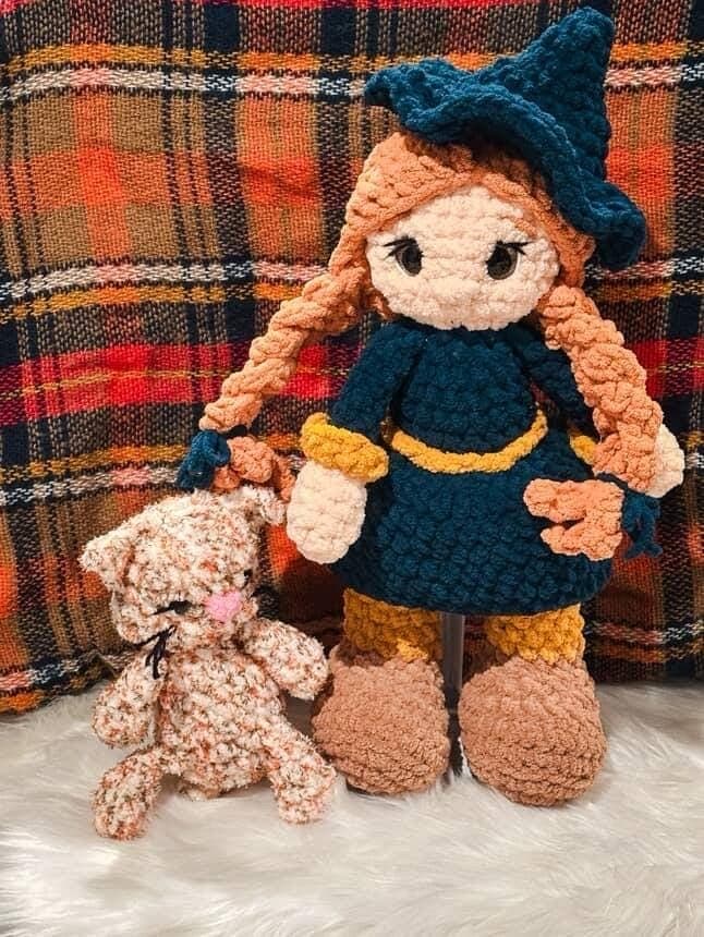 alice the witch | crochet witch pattern, amigurumi witch pattern, Halloween crochet pattern , crochet pattern, amigurumi thumbnail 8