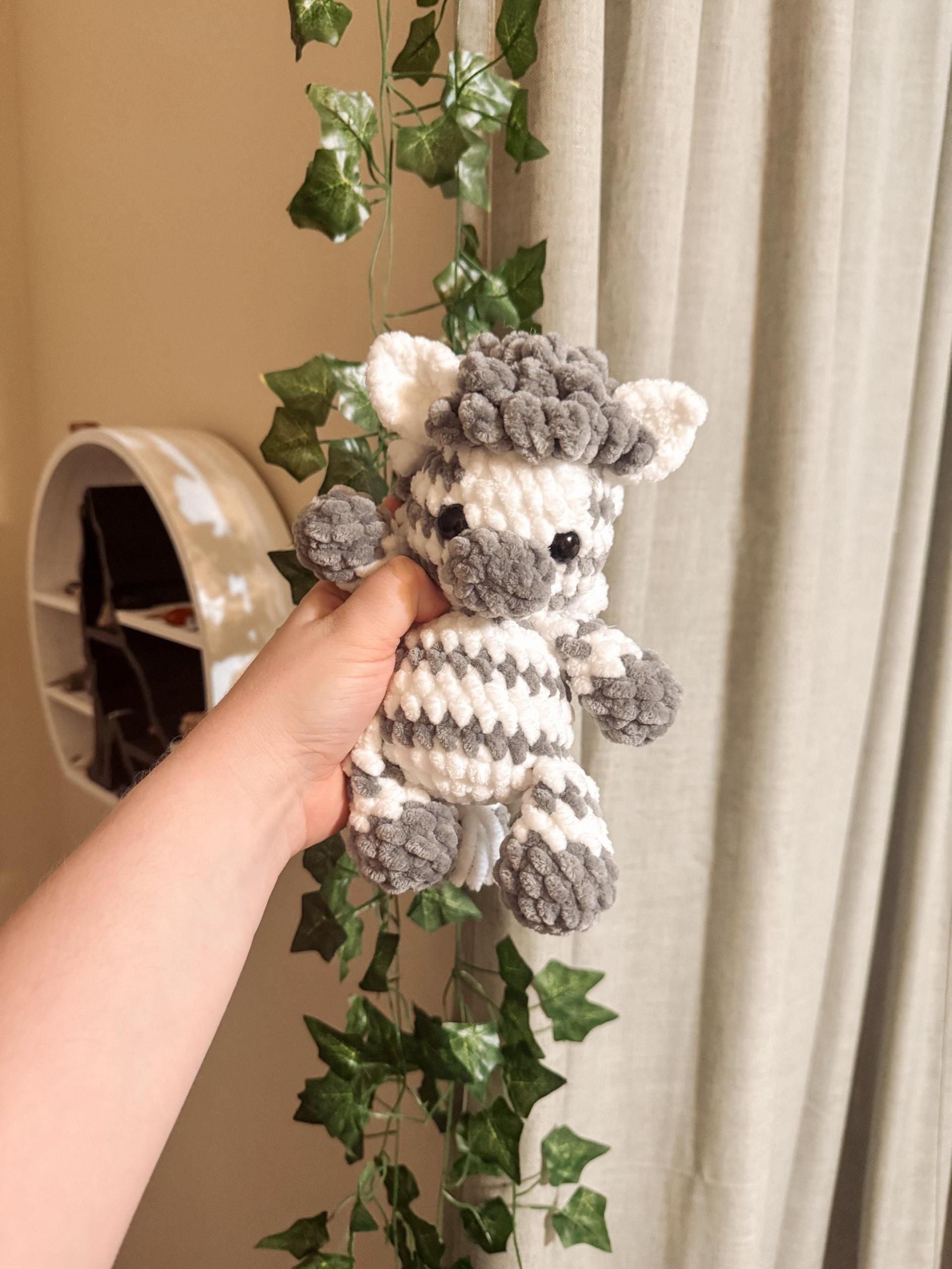 zoe the zebra | amigurumi zebra pattern, low sew, crochet pattern, crochet zebra, safari, crochet safari pattern, patter