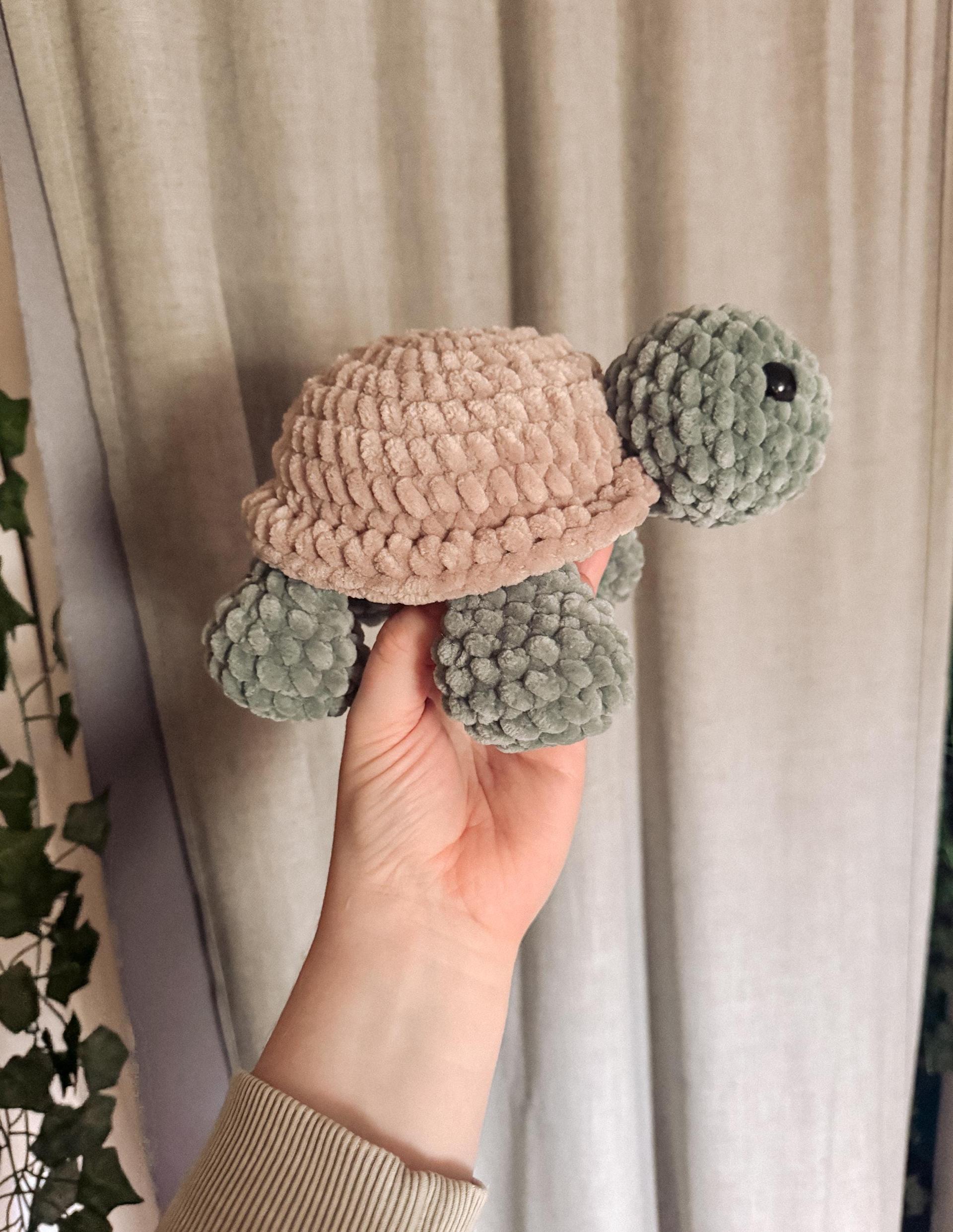 clover the turtle- crochet turtle pattern, land turtle crochet pattern, amigurumi turtle pattern, no sew, tortoise croch