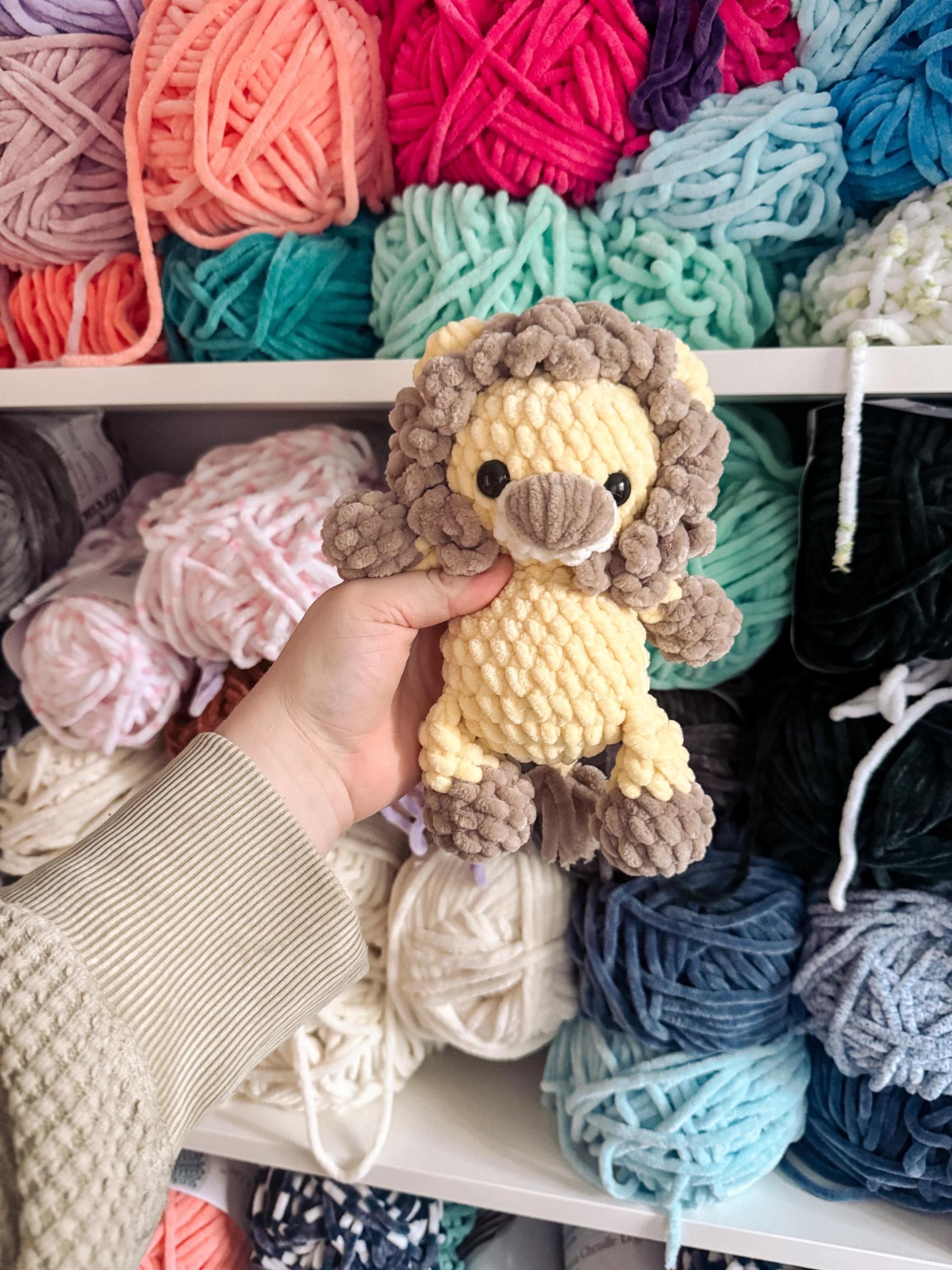 pride the lion | amigurumi lion pattern, low sew, crochet pattern, crochet lion, safari, crochet safari pattern, pattern