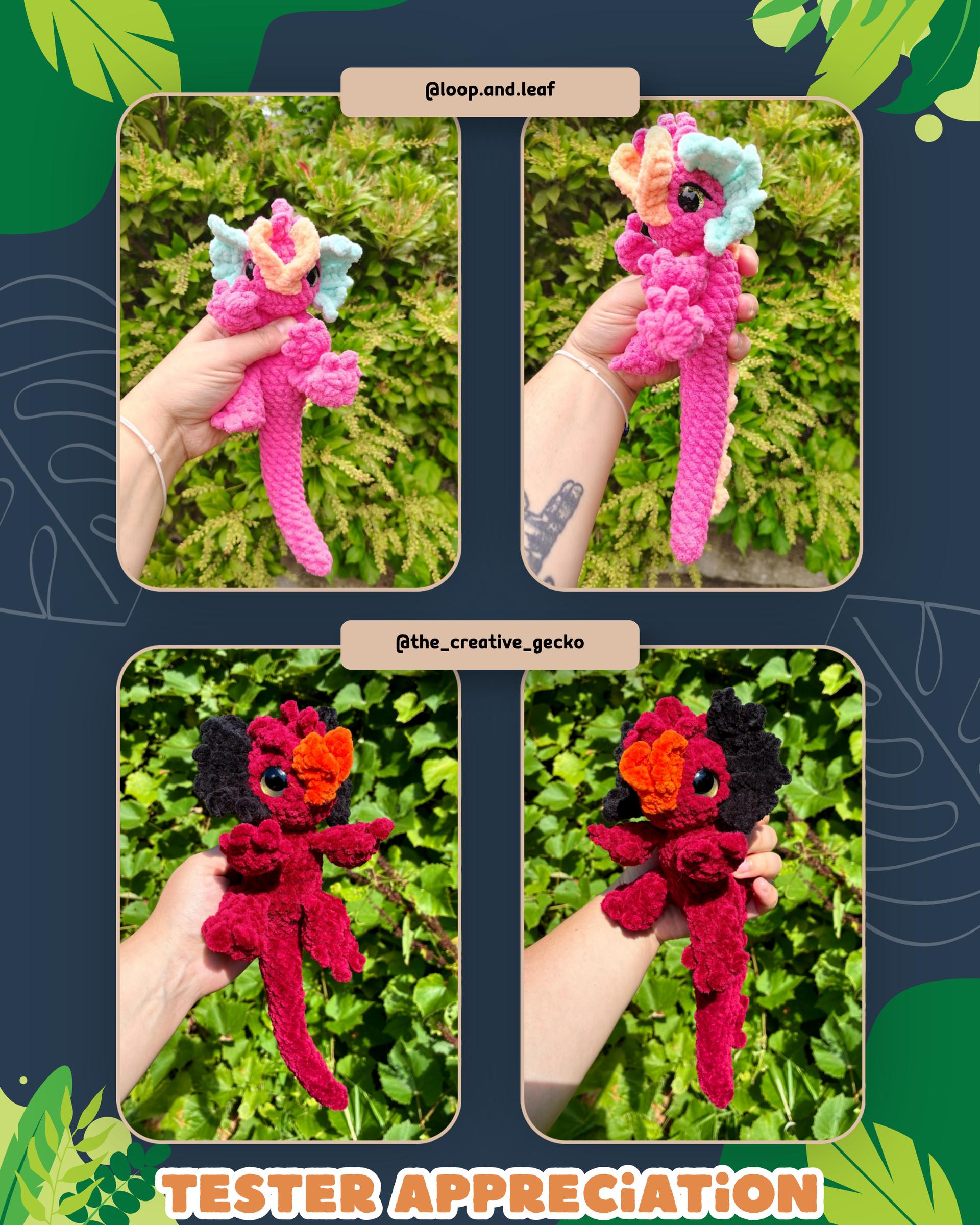 Felix the Baby Dilophosaurus Snuggler No Sew Crochet Amigurumi Pattern thumbnail 7