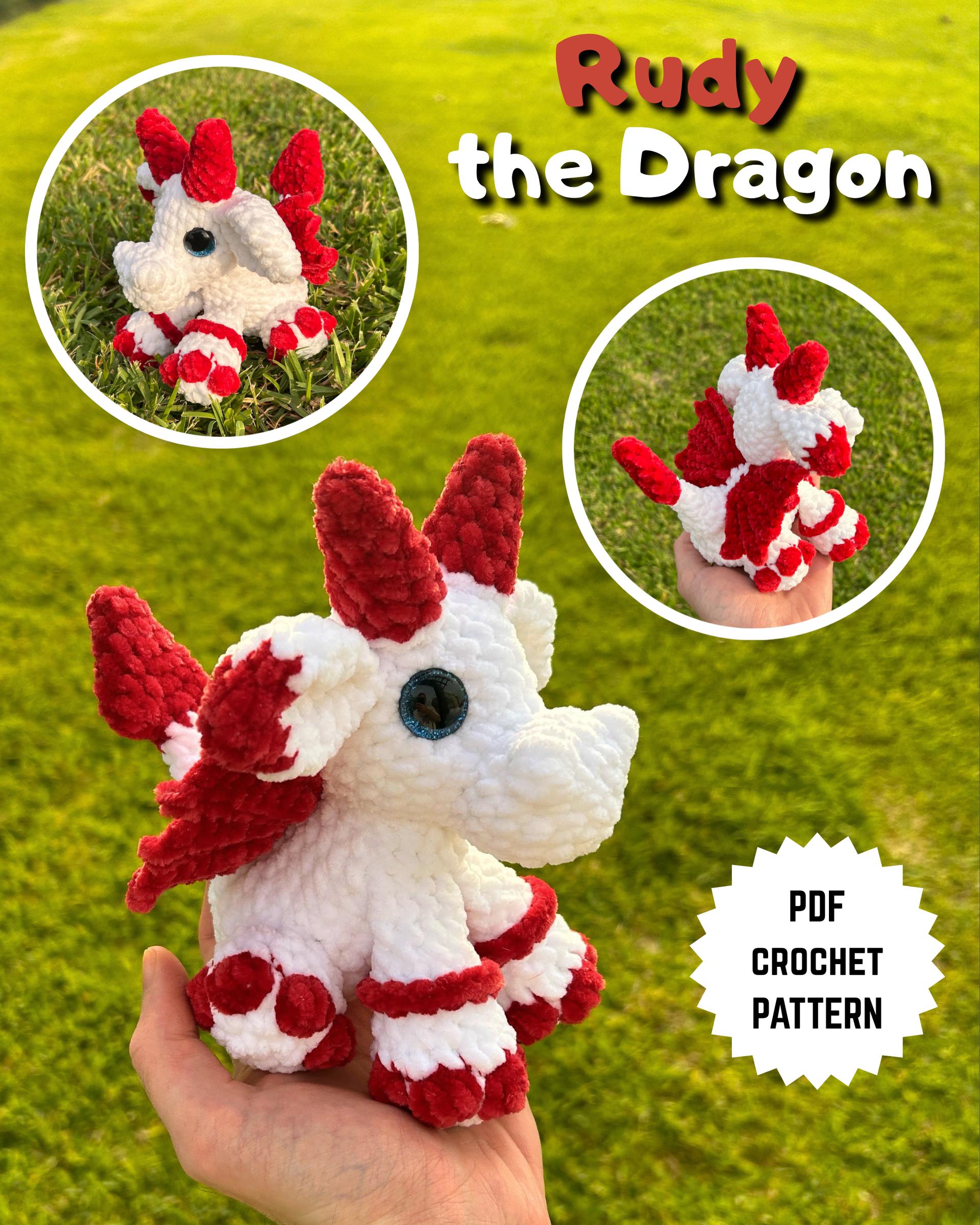 Rudy the Dragon Crochet Amigurumi Pattern