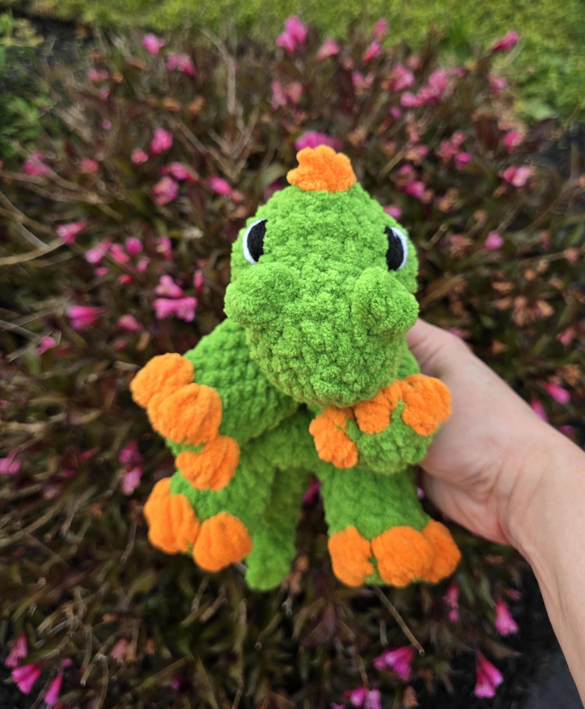 Crochet Timothy T Rex Snuggler thumbnail 5