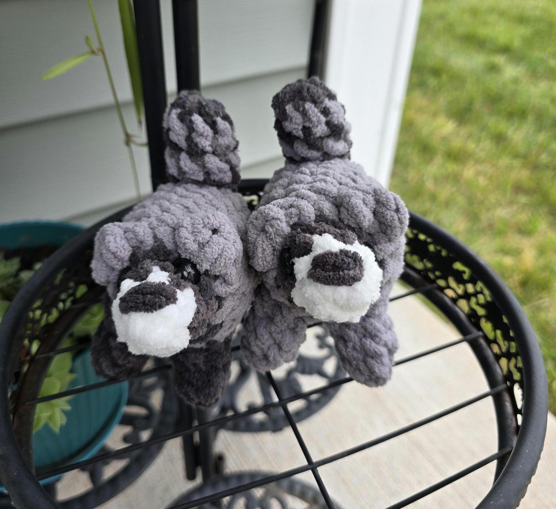 Crochet Jimothy the Raccoon Plushie thumbnail 8