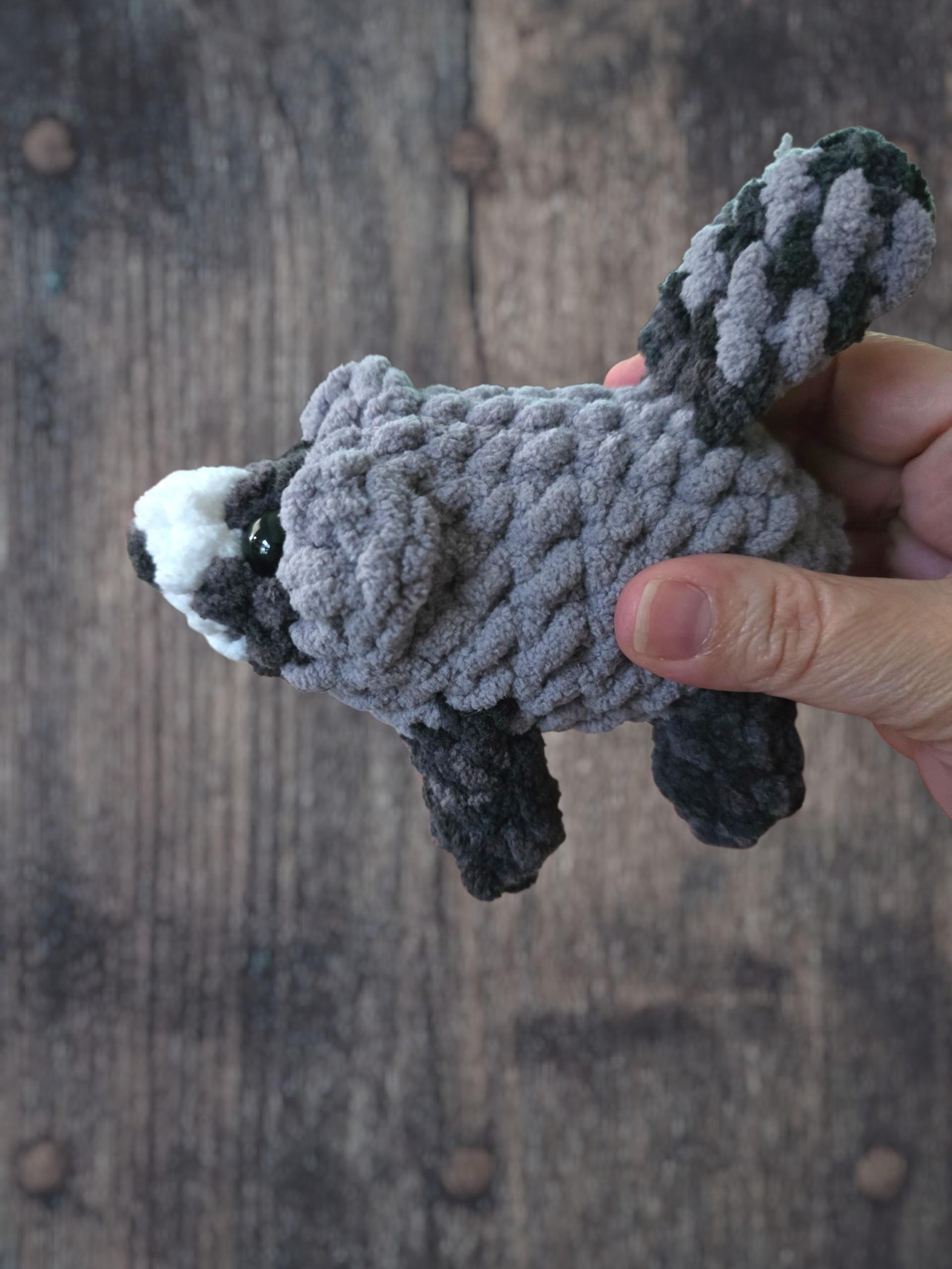 Crochet Jimothy the Raccoon Plushie thumbnail 6