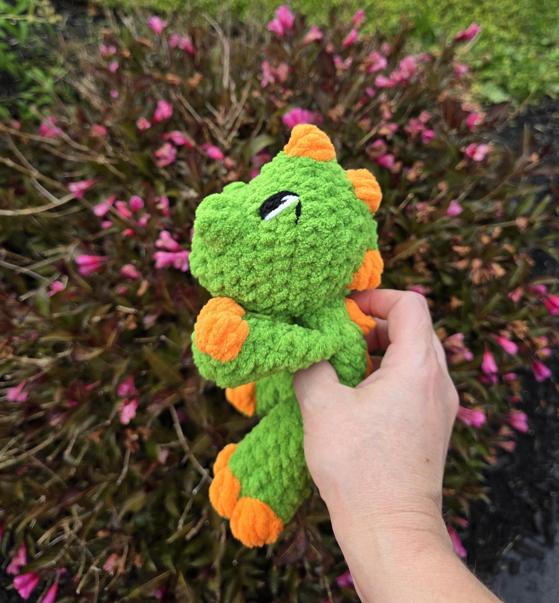 Crochet Timothy T Rex Snuggler thumbnail 4