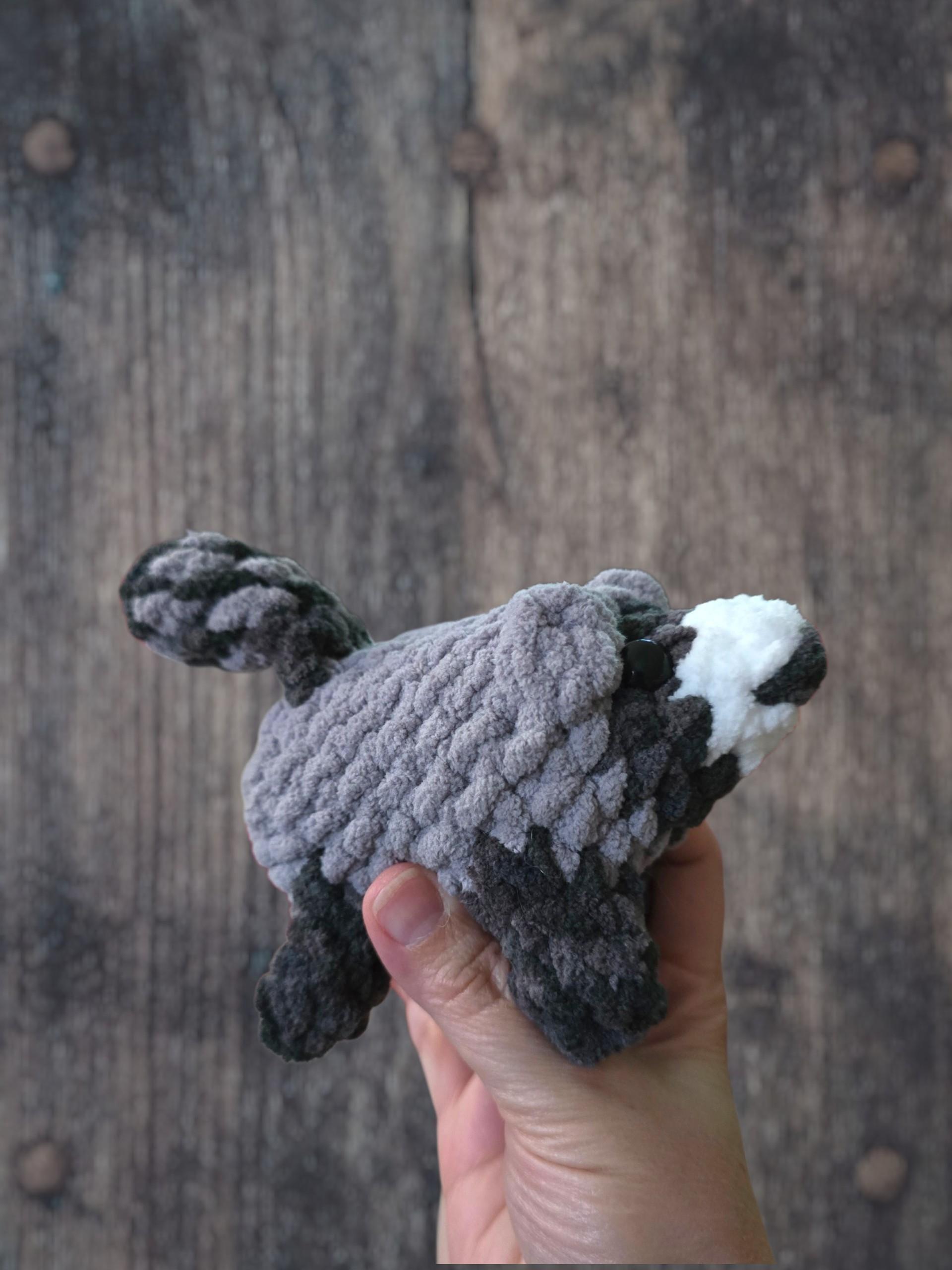 Crochet Jimothy the Raccoon Plushie thumbnail 4