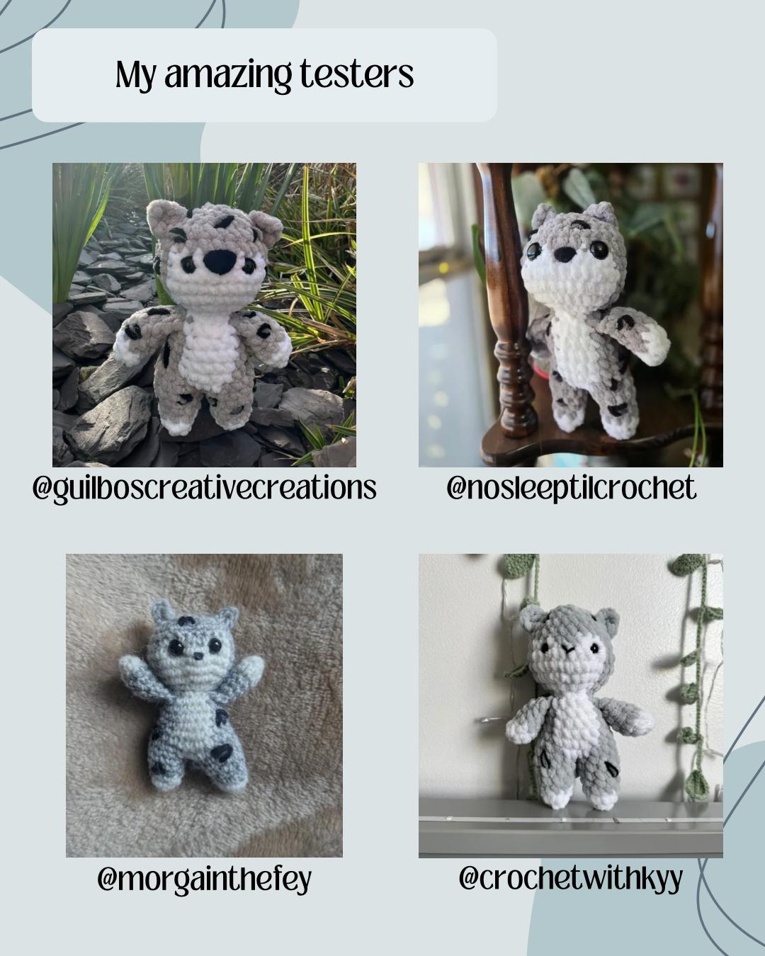 Snowy Animals No sew PDF Crochet pattern Amigurumi: Penguin, Seal and Snow Leopard thumbnail 8