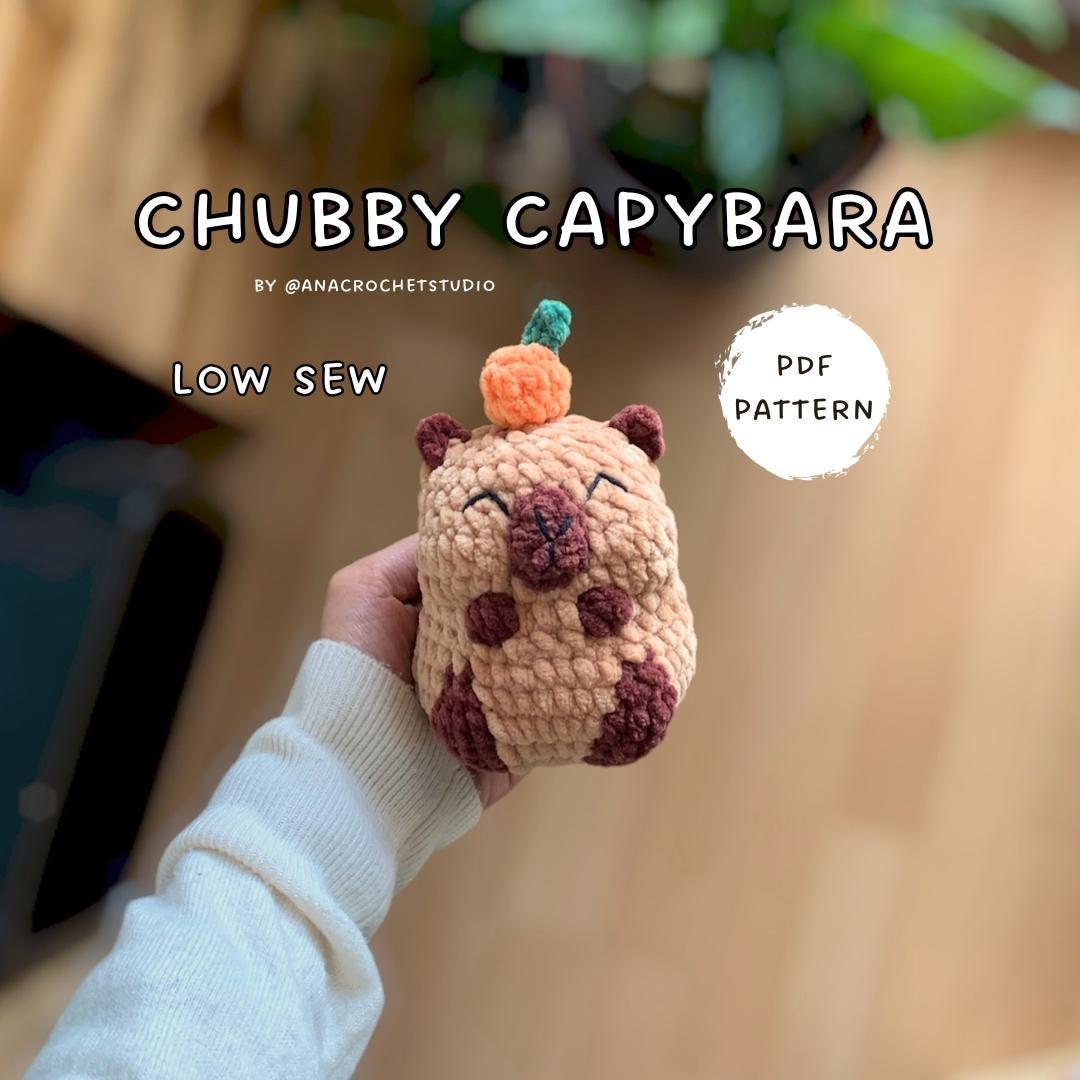 Chubby Capybara Low sew PDF Crochet pattern Amigurumi