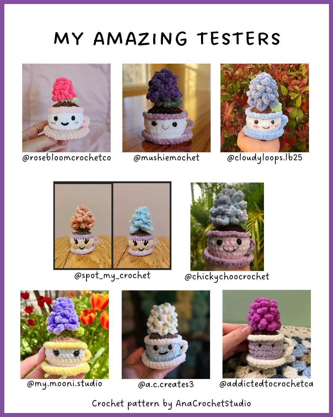 Flower in a teacup PDF crochet pattern hyacinth amigurumi thumbnail 7