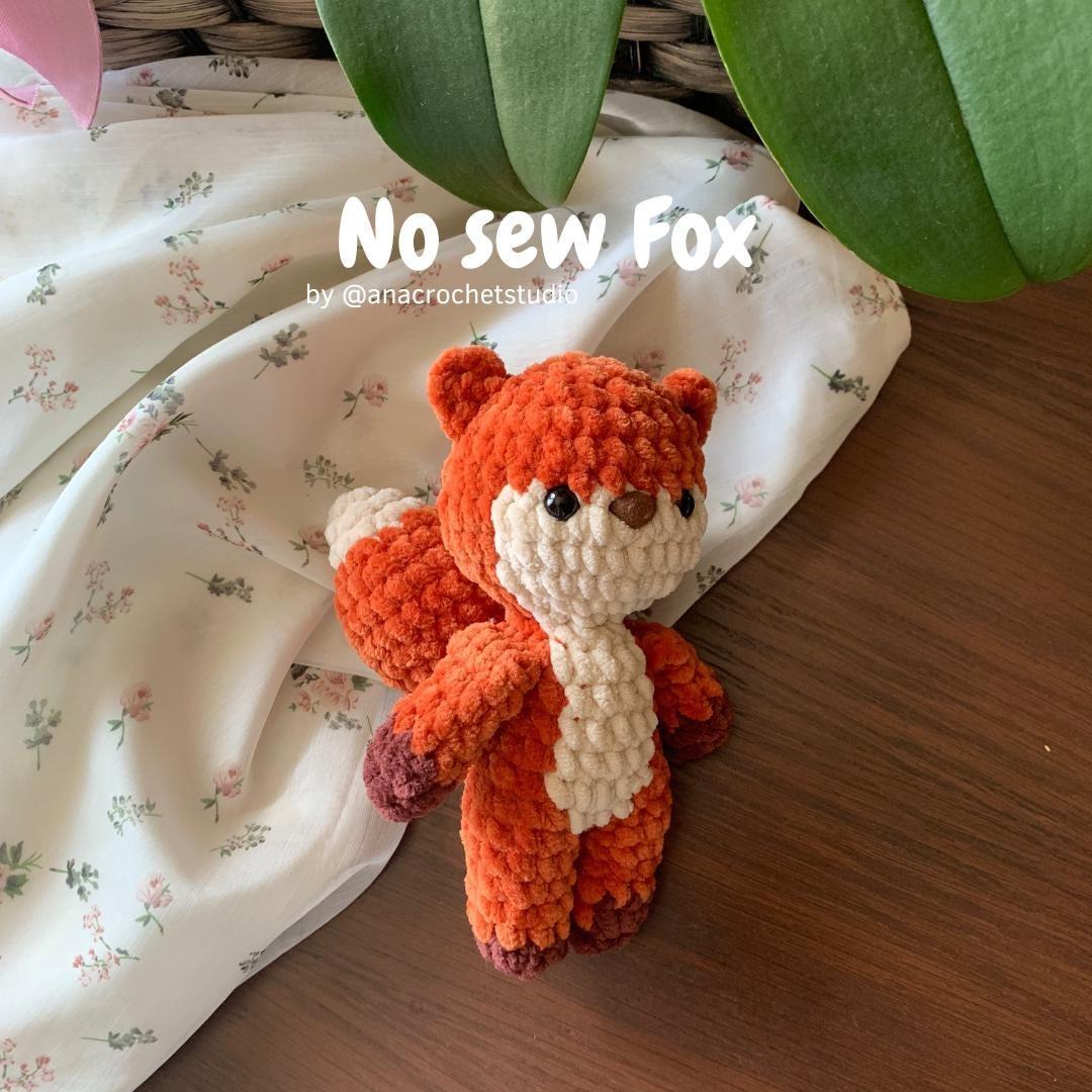 Fox and Raccoon Crochet Pattern No Sew – Beginner Amigurumi Plush Toy PDF, Easy Cute Animal thumbnail 3
