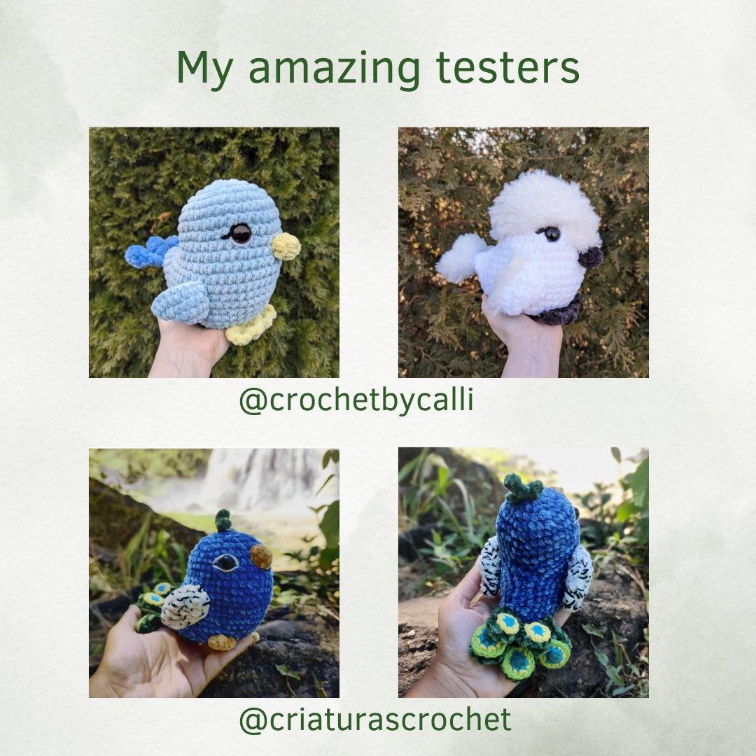 Chubby bird low sew crochet pattern amigurumi, PDF download, plushie pattern thumbnail 6