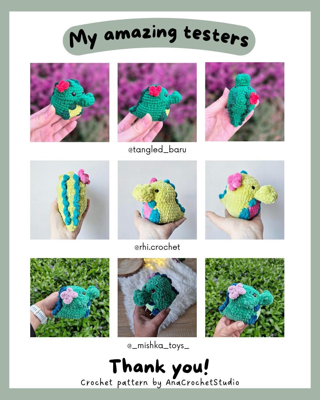 Crocodile and Capybara No - Low sew PDF Crochet pattern Chubby Amigurumi thumbnail 4