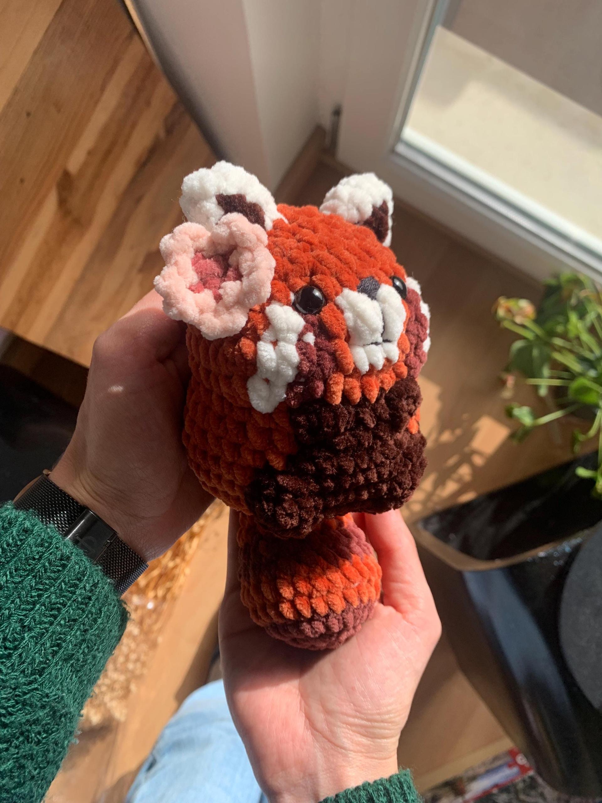 Panda and Red Panda No - Low sew PDF Crochet pattern Chubby Amigurumi thumbnail 4