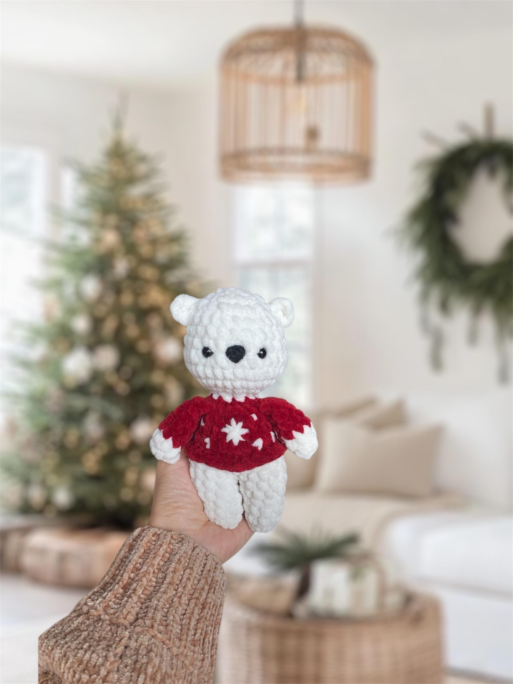 Polar bear No sew PDF Crochet pattern Amigurumi thumbnail 3