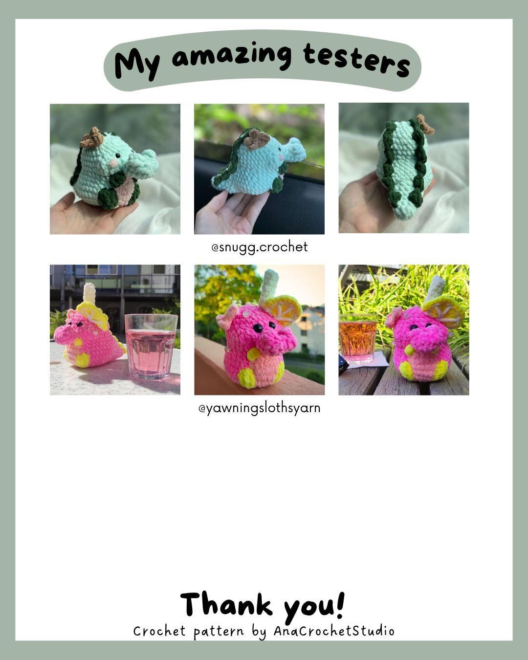 Chubby Crocodile No sew PDF Crochet pattern Alligator Amigurumi thumbnail 5