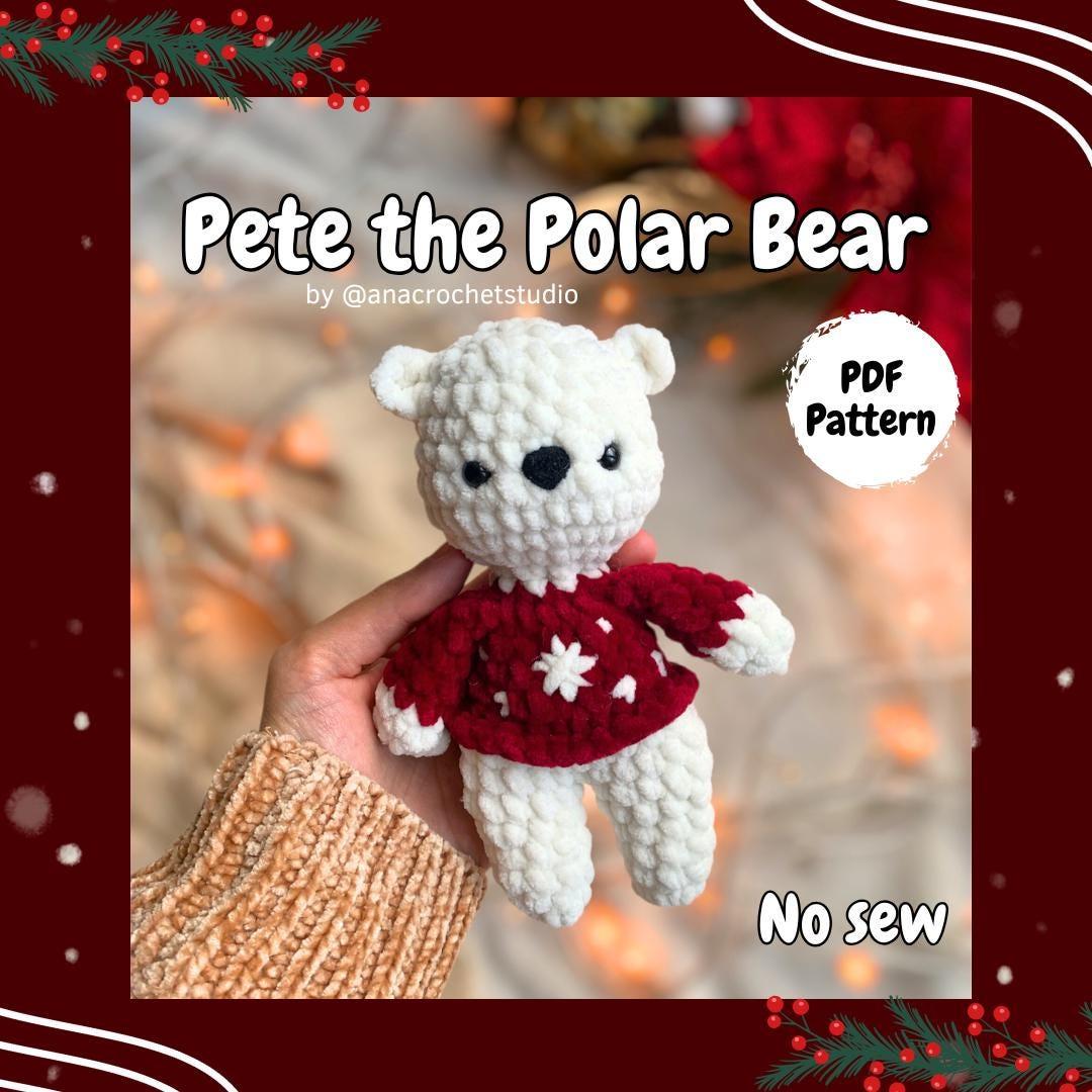 Winter Friends Crochet Pattern: Polar Bear, Snowman, Gingerbread Man (No Sew PDF) thumbnail 2