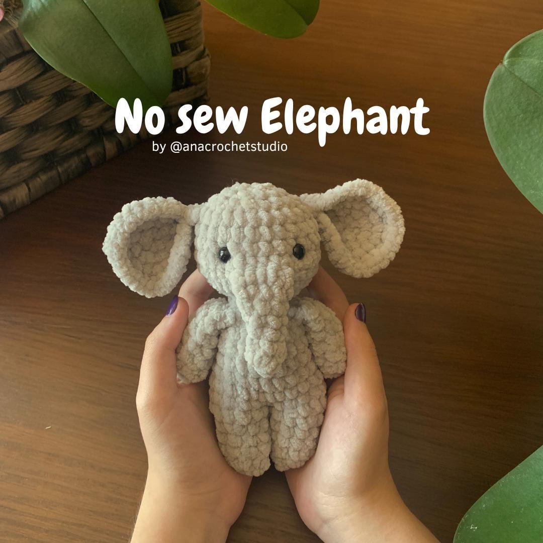 Safari Animals No sew PDF Crochet pattern Amigurumi: Lion, Elephant and Monkey thumbnail 3