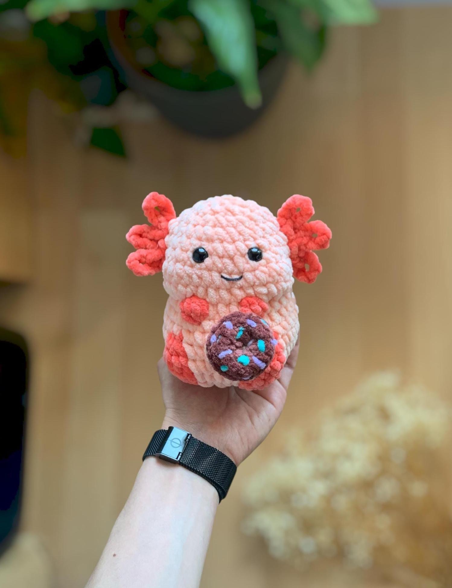 Axolotl and Dragon No - Low sew PDF Crochet pattern Chubby Amigurumi thumbnail 6