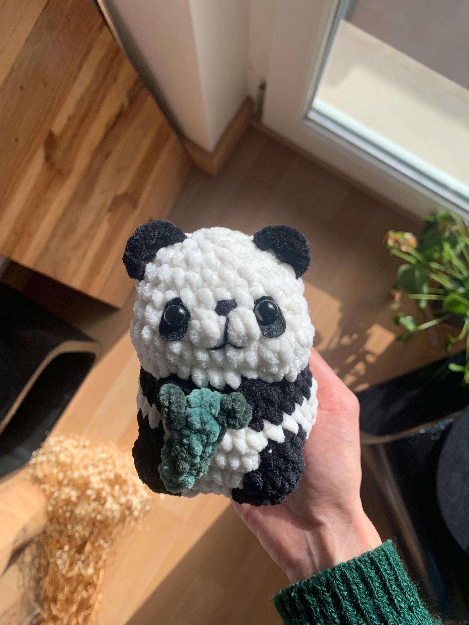 Chubby Panda No sew PDF Crochet pattern Amigurumi thumbnail 5