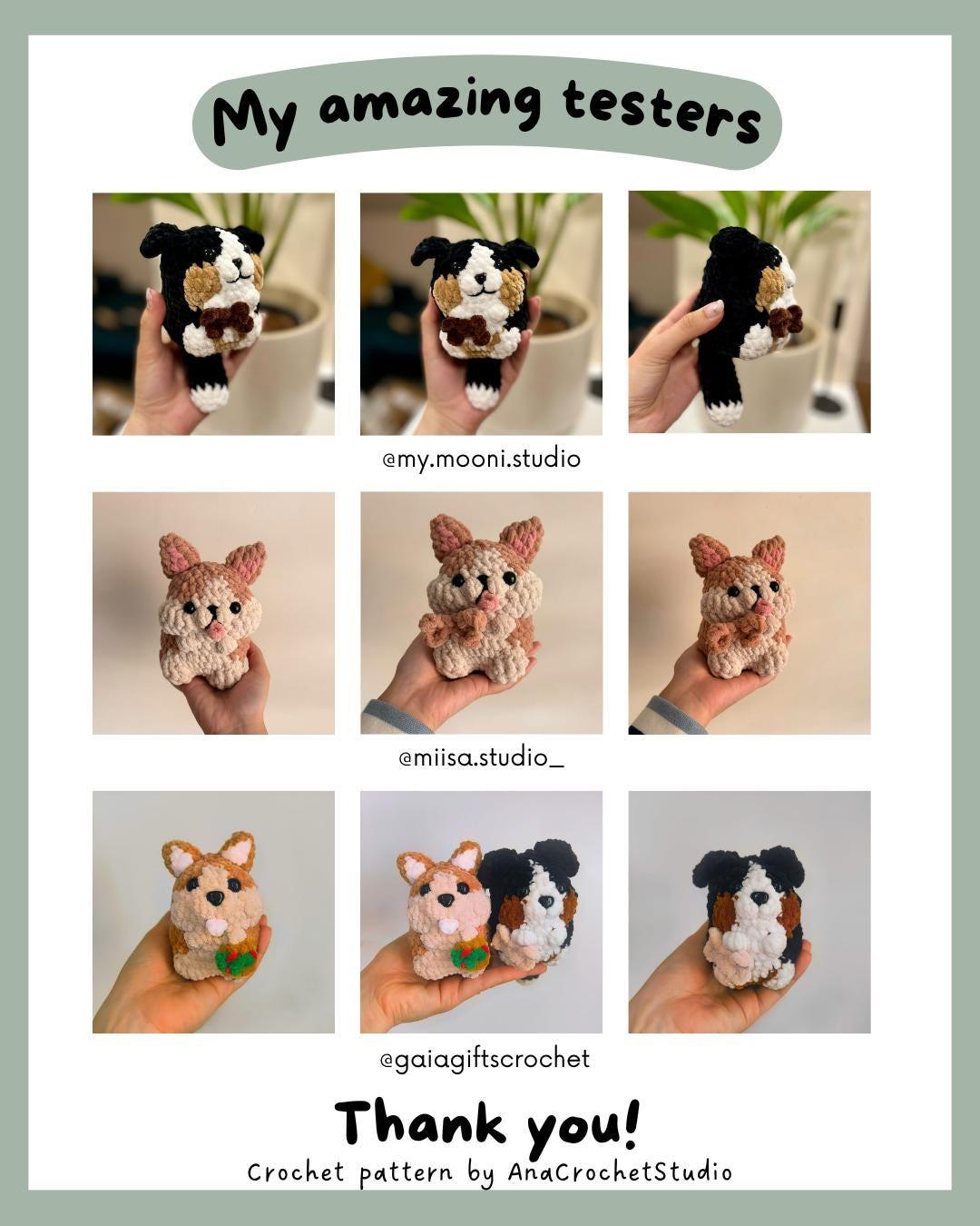 Chubby Dogs Low sew PDF Crochet pattern Amigurumi: Welsh Corgi and Bernese Mountain thumbnail 5