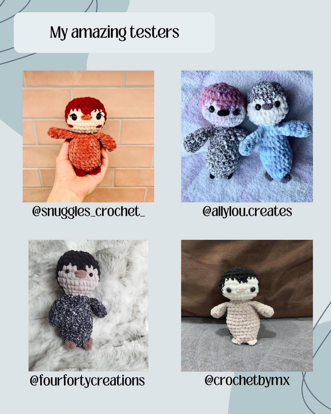 Snowy Animals No sew PDF Crochet pattern Amigurumi: Penguin, Seal and Snow Leopard thumbnail 9