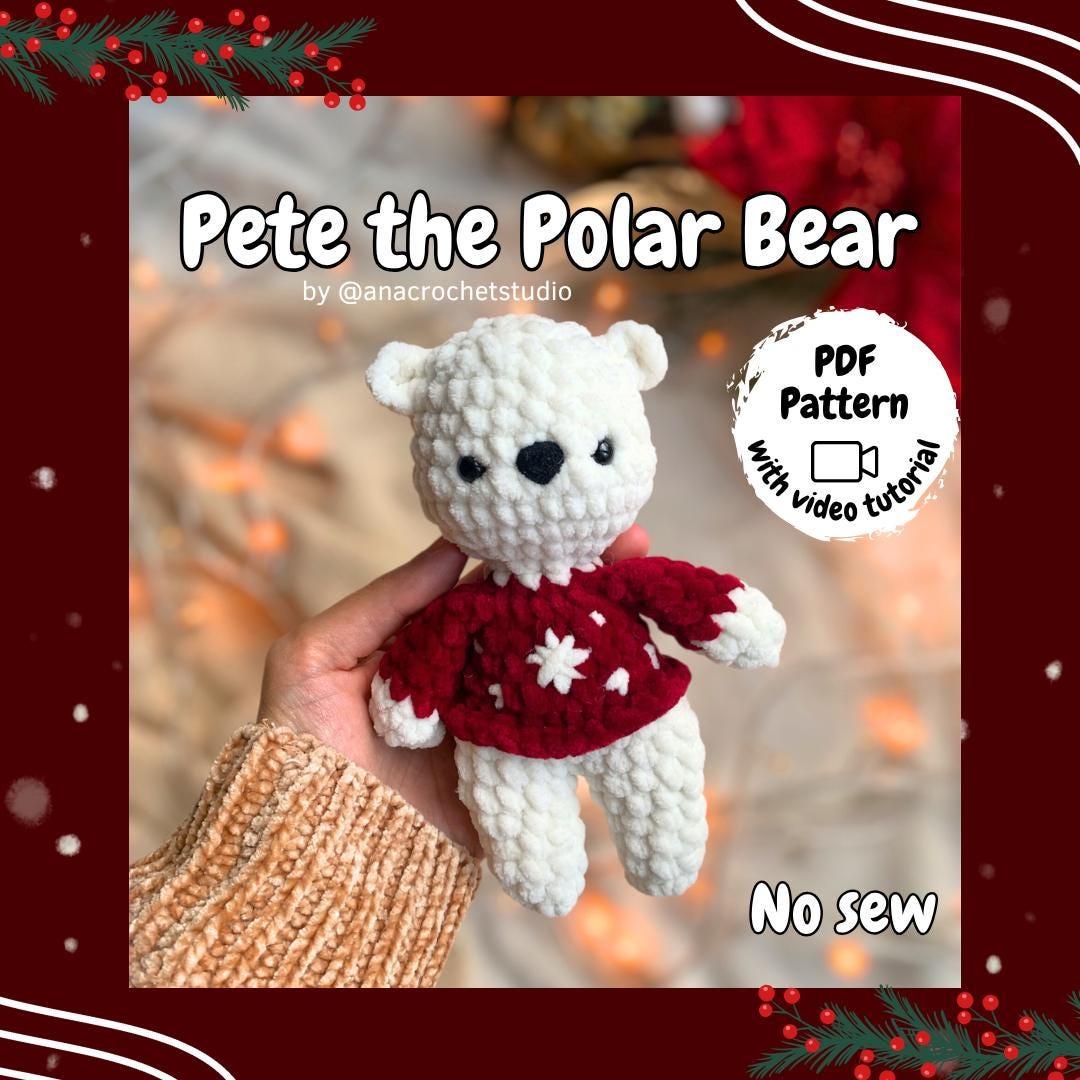 Polar bear No sew PDF Crochet pattern Amigurumi