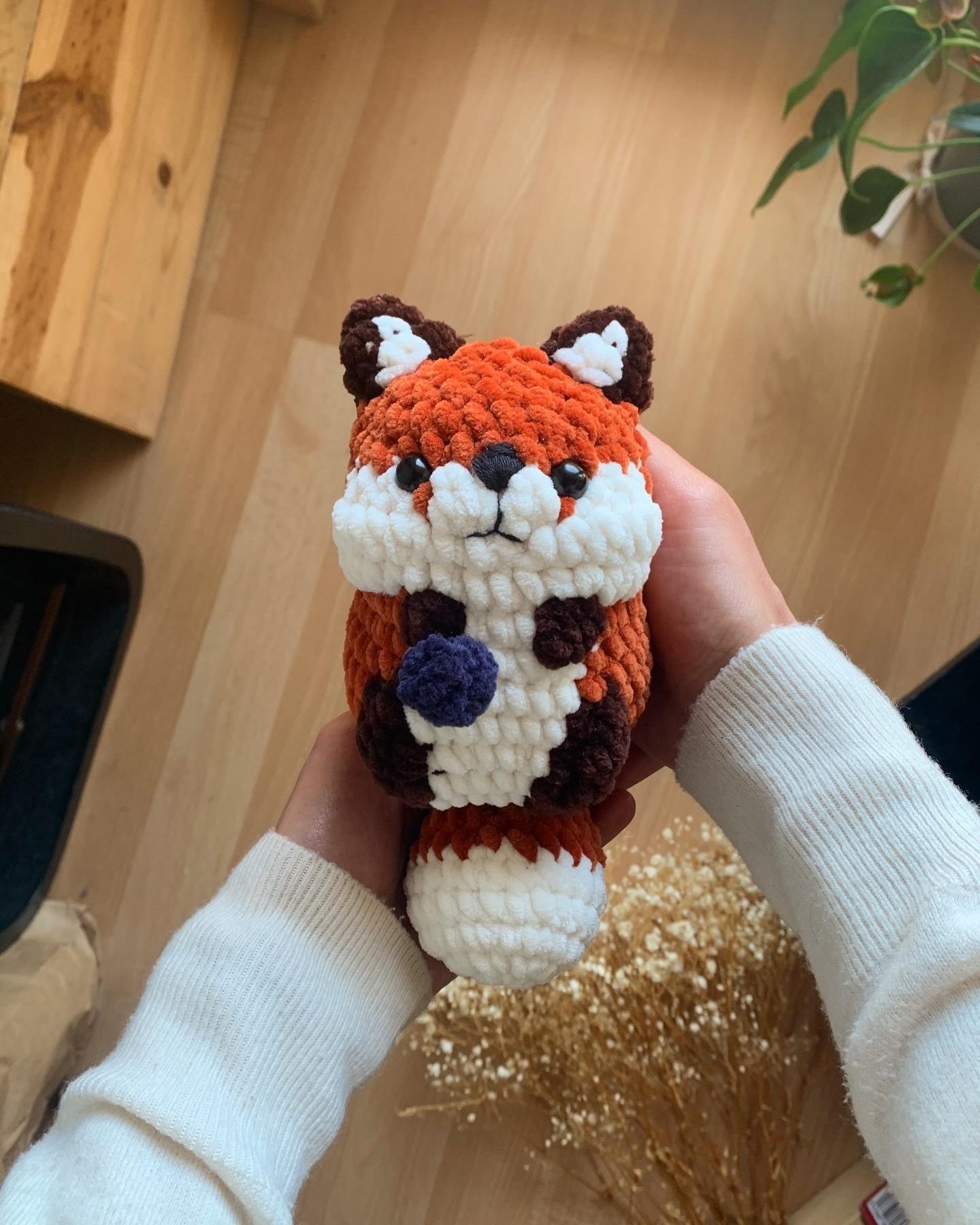 Chubby Fox Low sew PDF Crochet pattern Amigurumi thumbnail 5