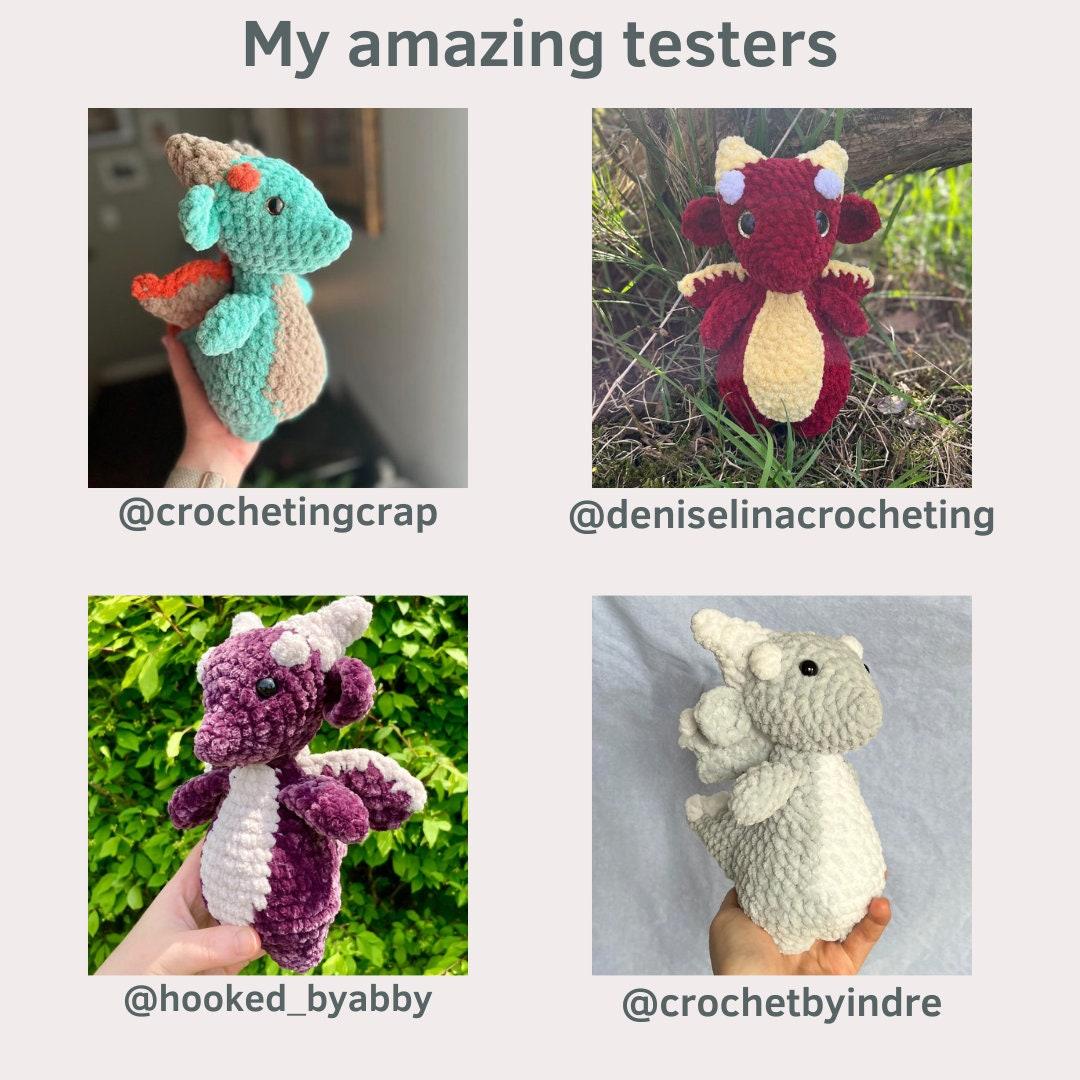 Donnie the Dragon PDF crochet pattern amigurumi plushie digital thumbnail 6