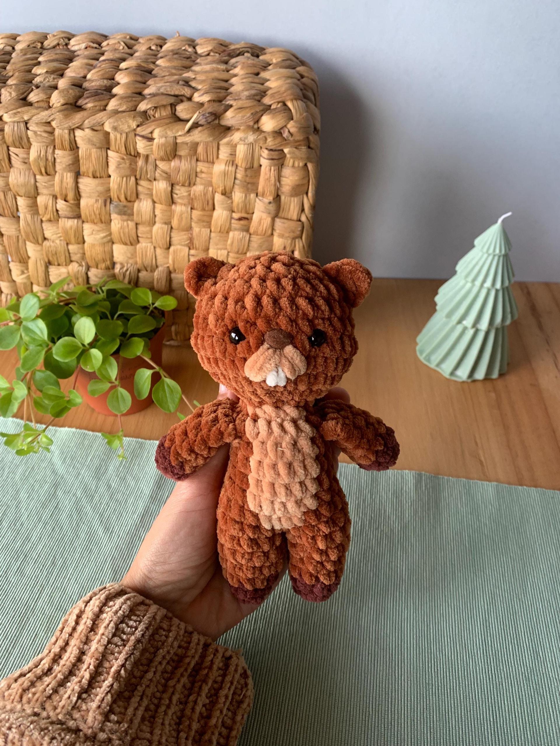Beaver Crochet Pattern No Sew – Beginner Amigurumi Plush Toy PDF, Easy Cute Animal thumbnail 6