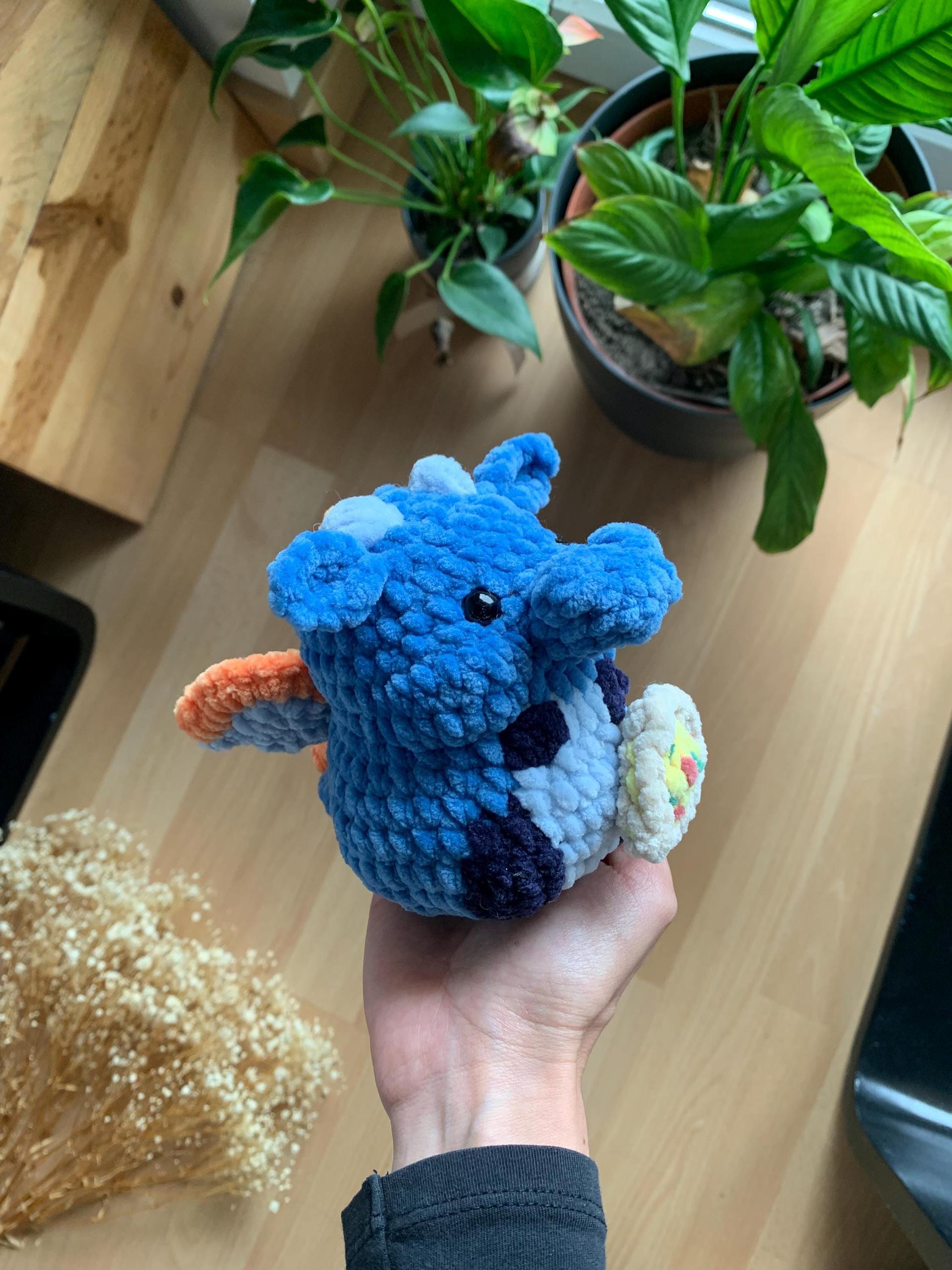 Chubby Dragon Low sew PDF Crochet pattern Fantasy Amigurumi thumbnail 5
