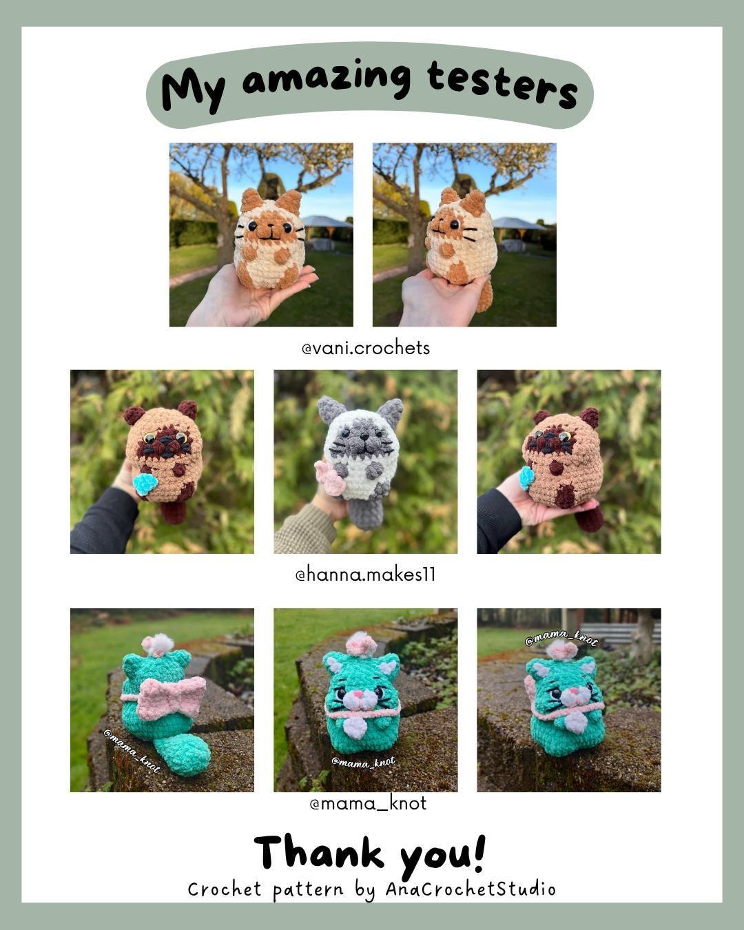Chubby Cats Low sew PDF Crochet pattern Amigurumi thumbnail 10