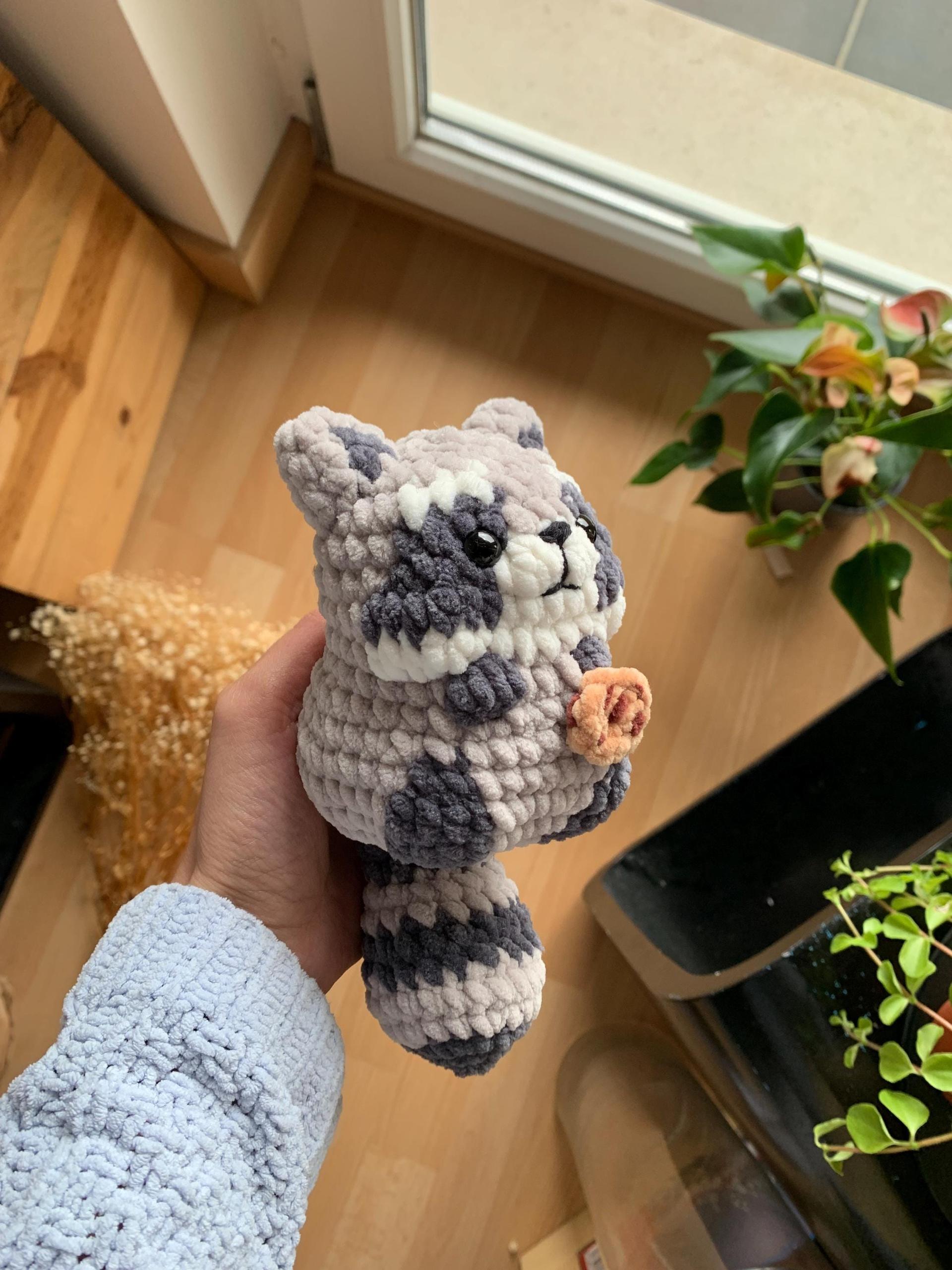 Chubby Raccoon Low sew PDF Crochet pattern Amigurumi thumbnail 7