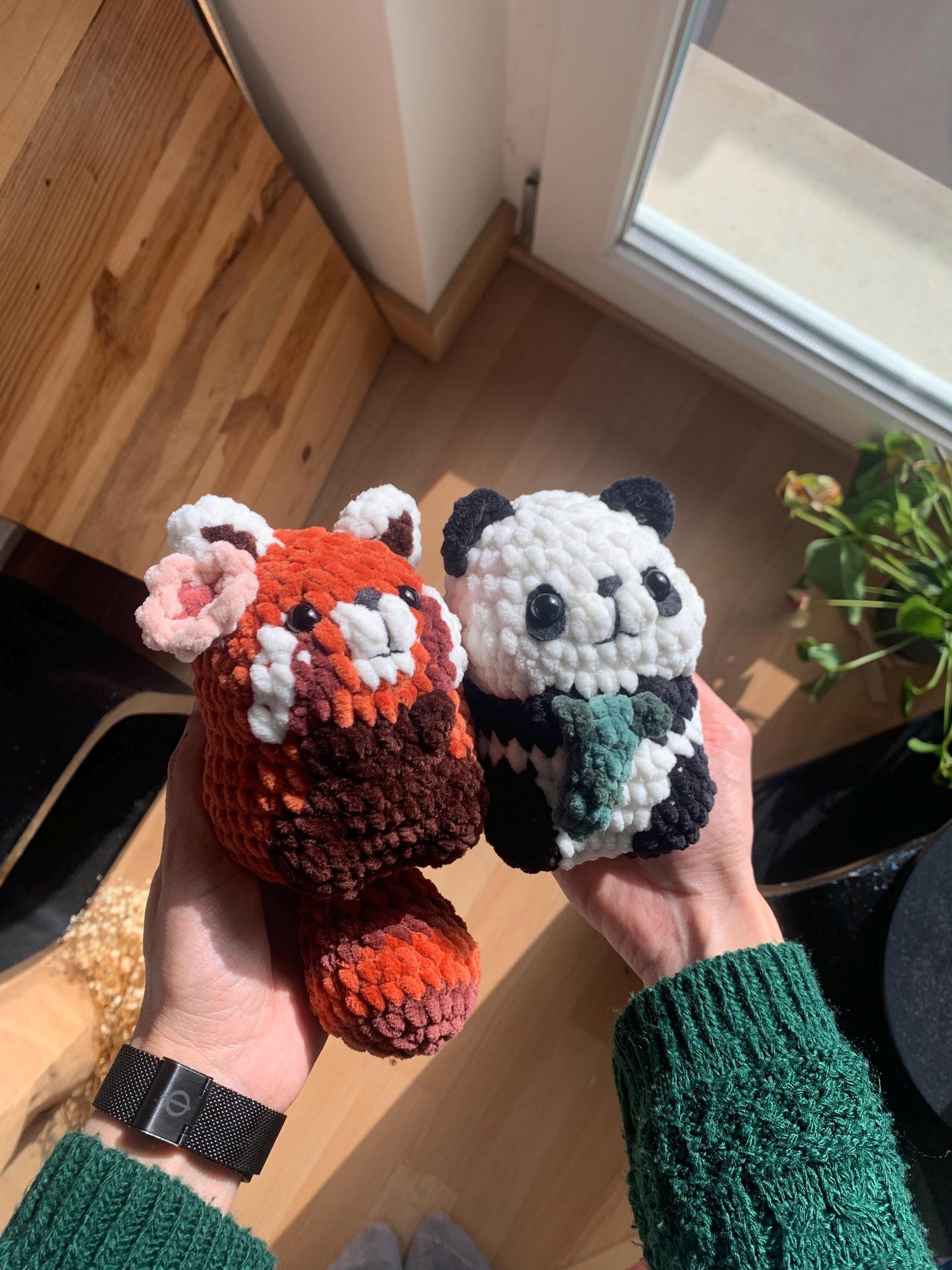 Panda and Red Panda No - Low sew PDF Crochet pattern Chubby Amigurumi thumbnail 7