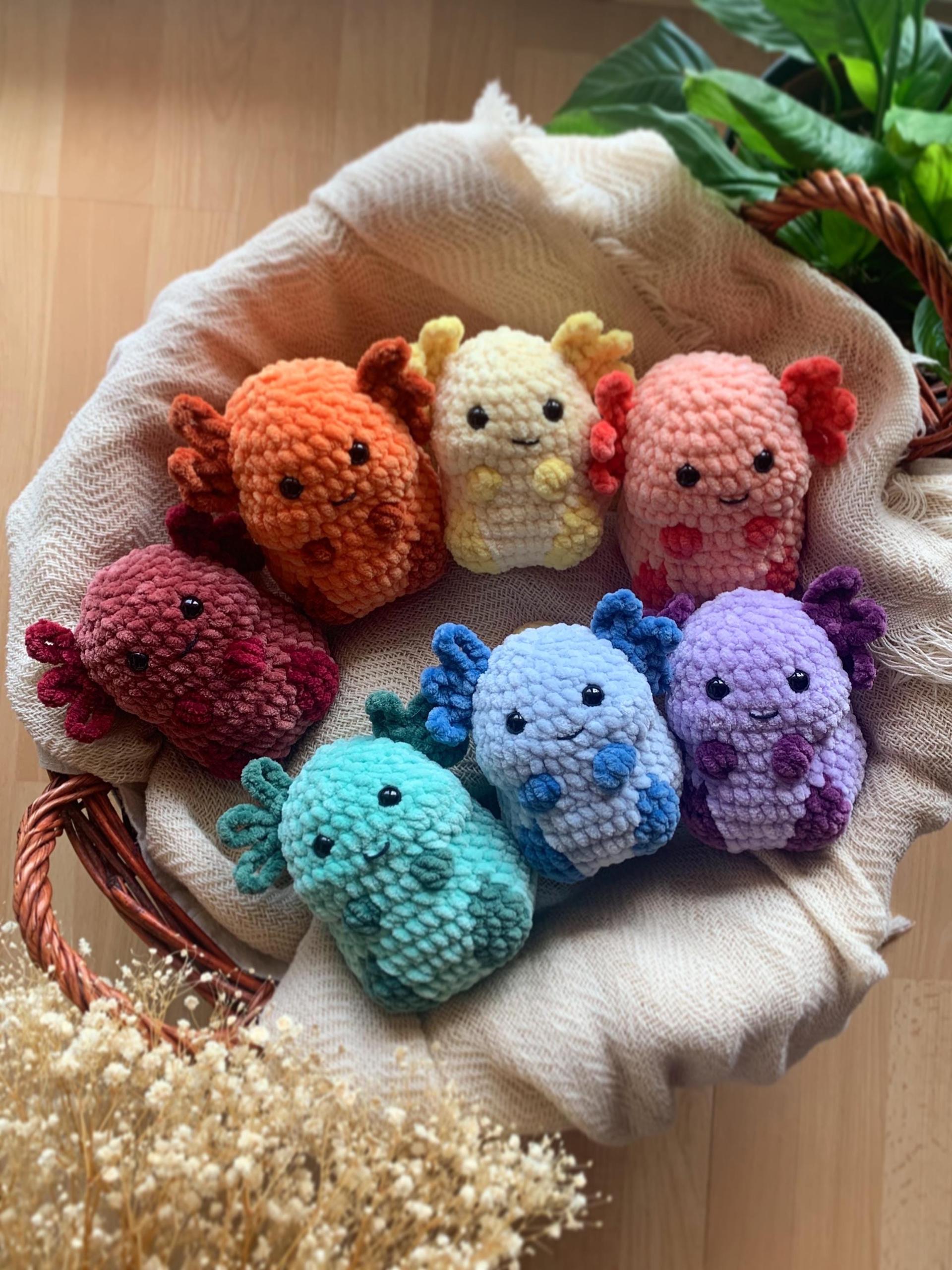 Chubby Axolotl No sew PDF Crochet pattern Amigurumi thumbnail 3