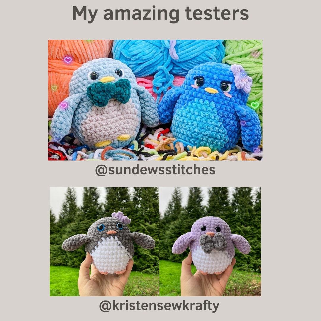 Chubby penguin no sew crochet pattern amigurumi PDF thumbnail 6