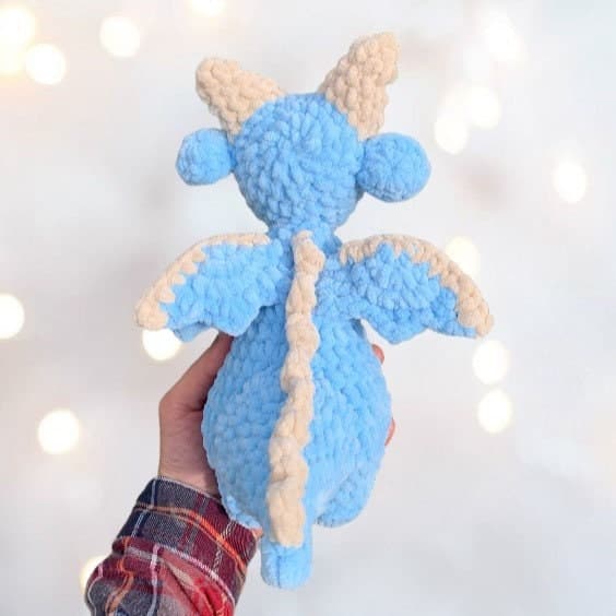 Donnie the Dragon PDF crochet pattern amigurumi plushie digital thumbnail 3