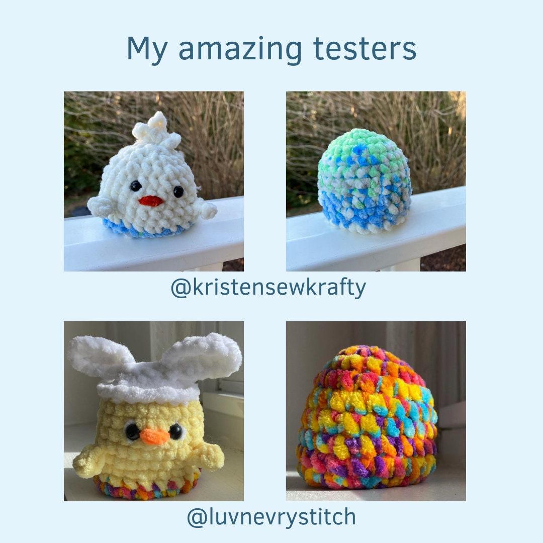 Reversible Easter Eggs Amigurumi PDF Crochet pattern bunny chick Flip thumbnail 5