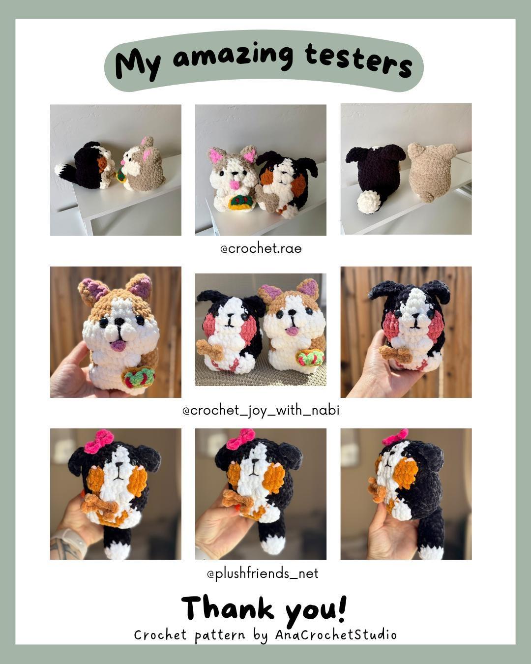 Chubby Dogs Low sew PDF Crochet pattern Amigurumi: Welsh Corgi and Bernese Mountain thumbnail 4