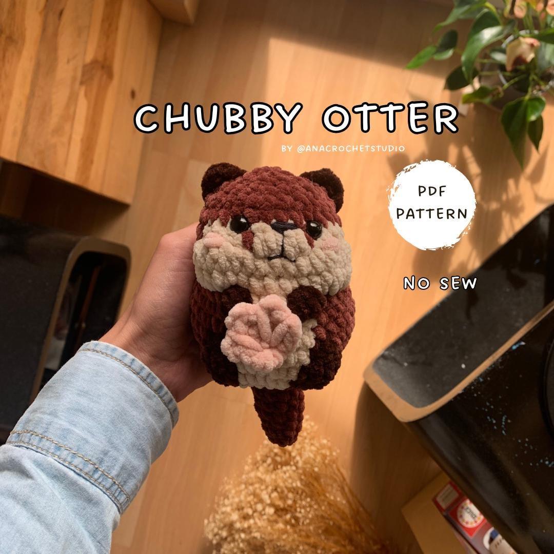 Chubby Otter No sew PDF Crochet pattern Amigurumi