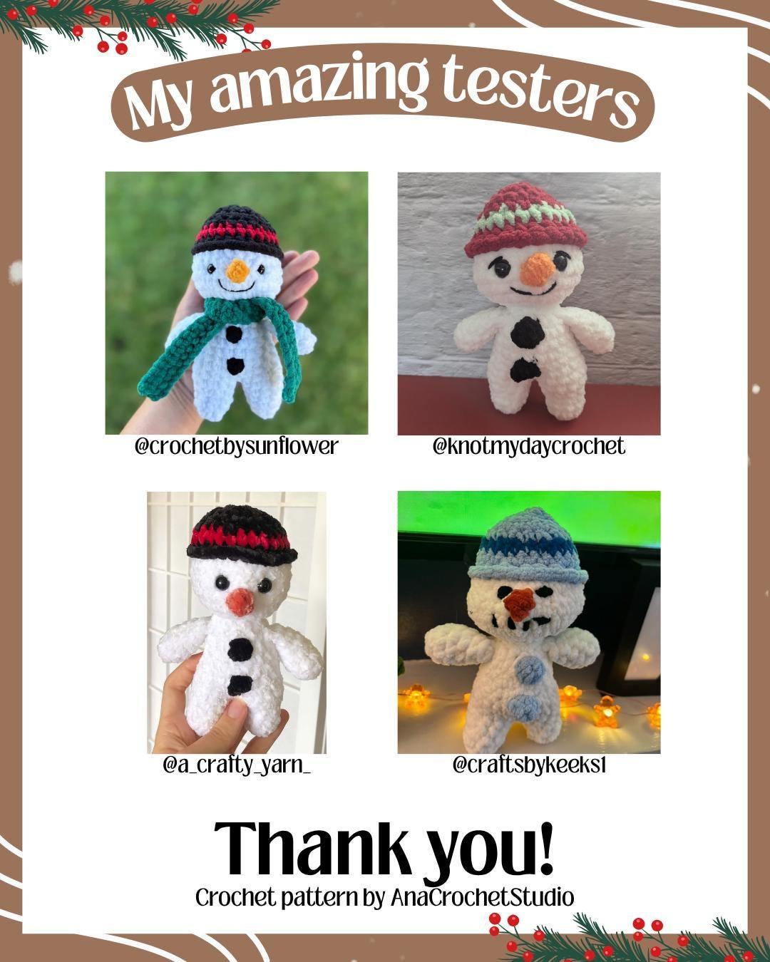 Snowman No sew PDF Crochet pattern Amigurumi thumbnail 4