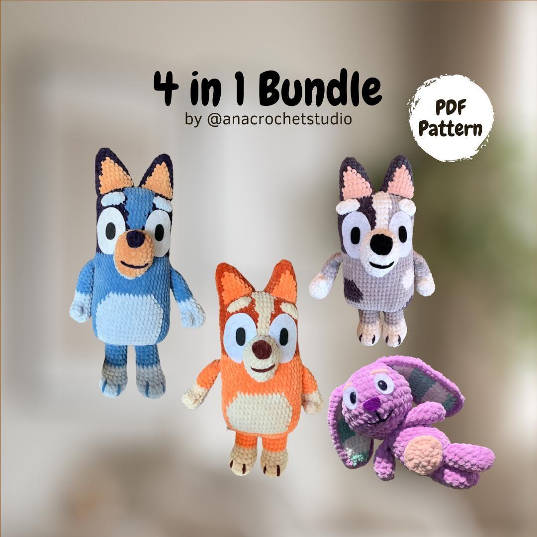 Heelers dogs and Bunny Crochet Patterns: Amigurumi Plushie Bundle (PDF Pattern)