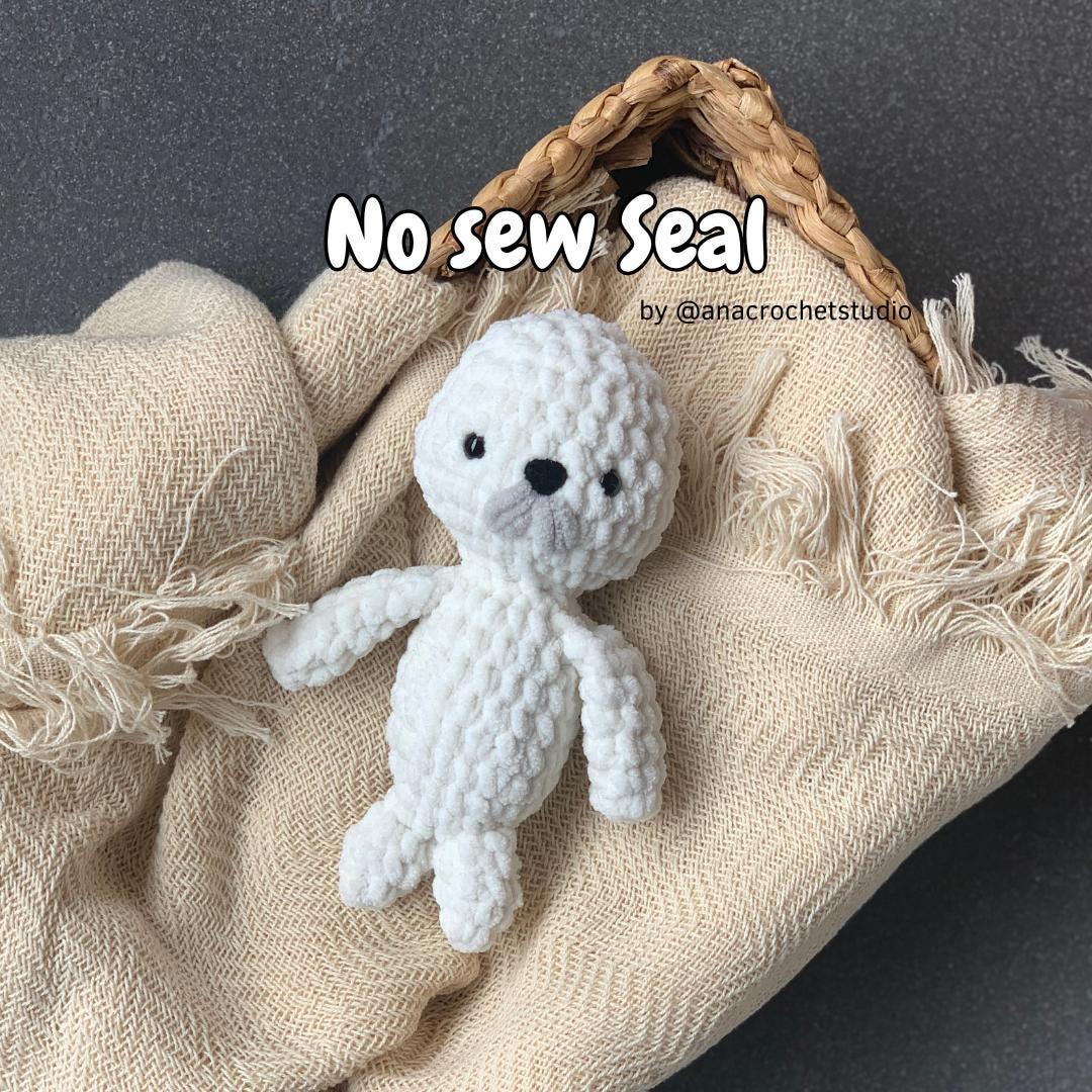 Snowy Animals No sew PDF Crochet pattern Amigurumi: Penguin, Seal and Snow Leopard thumbnail 3